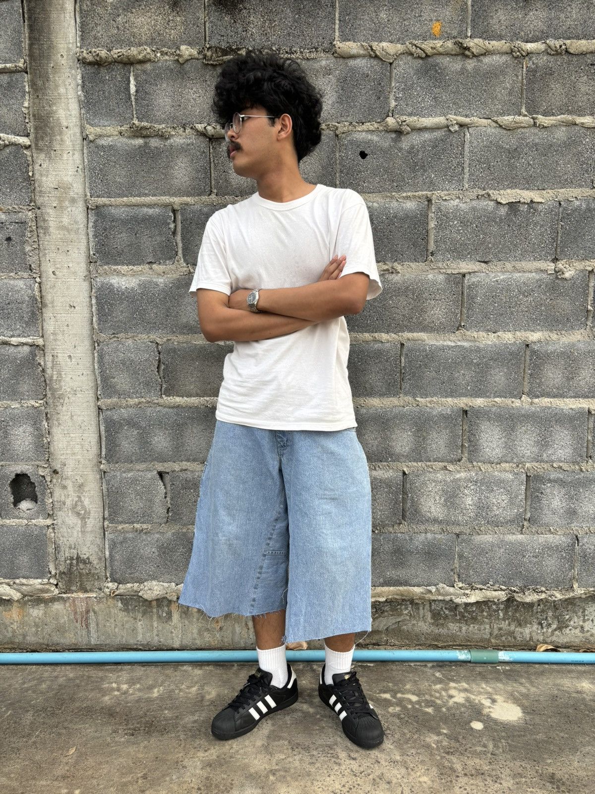 Fubu FUBU Short Jeans Big Bag (Jnco Style) Size US 32 / EU 48 - 2 Thumbnail