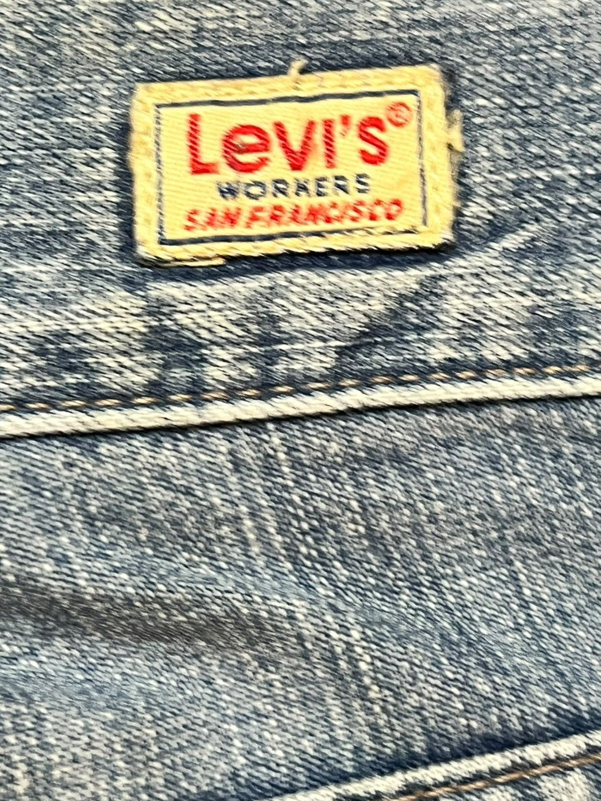 Levi's Vintage Clothing Vintage Levi’s Worker Sanforized Bush Pants Cargo Denim Size US 33 - 11 Thumbnail