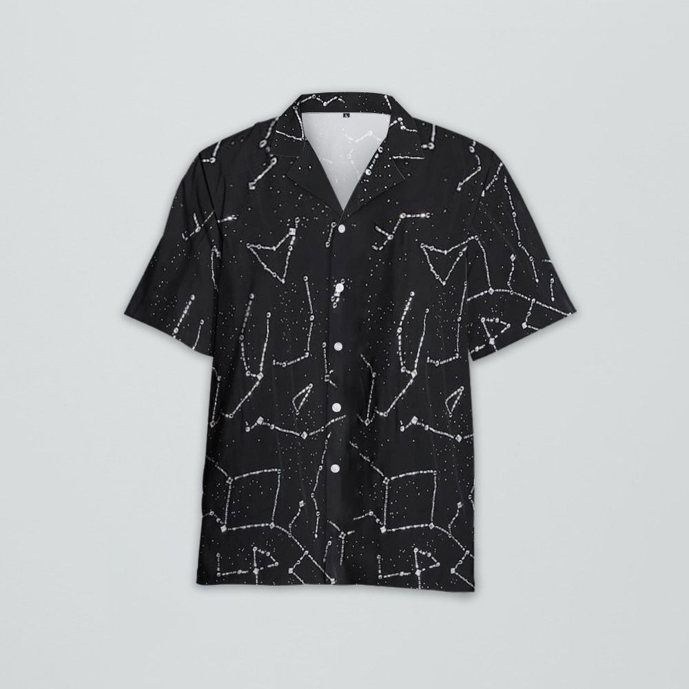 Designer Men’s Constellation Rhinestone Shirt Size US M / EU 48-50 / 2 - 3 Thumbnail