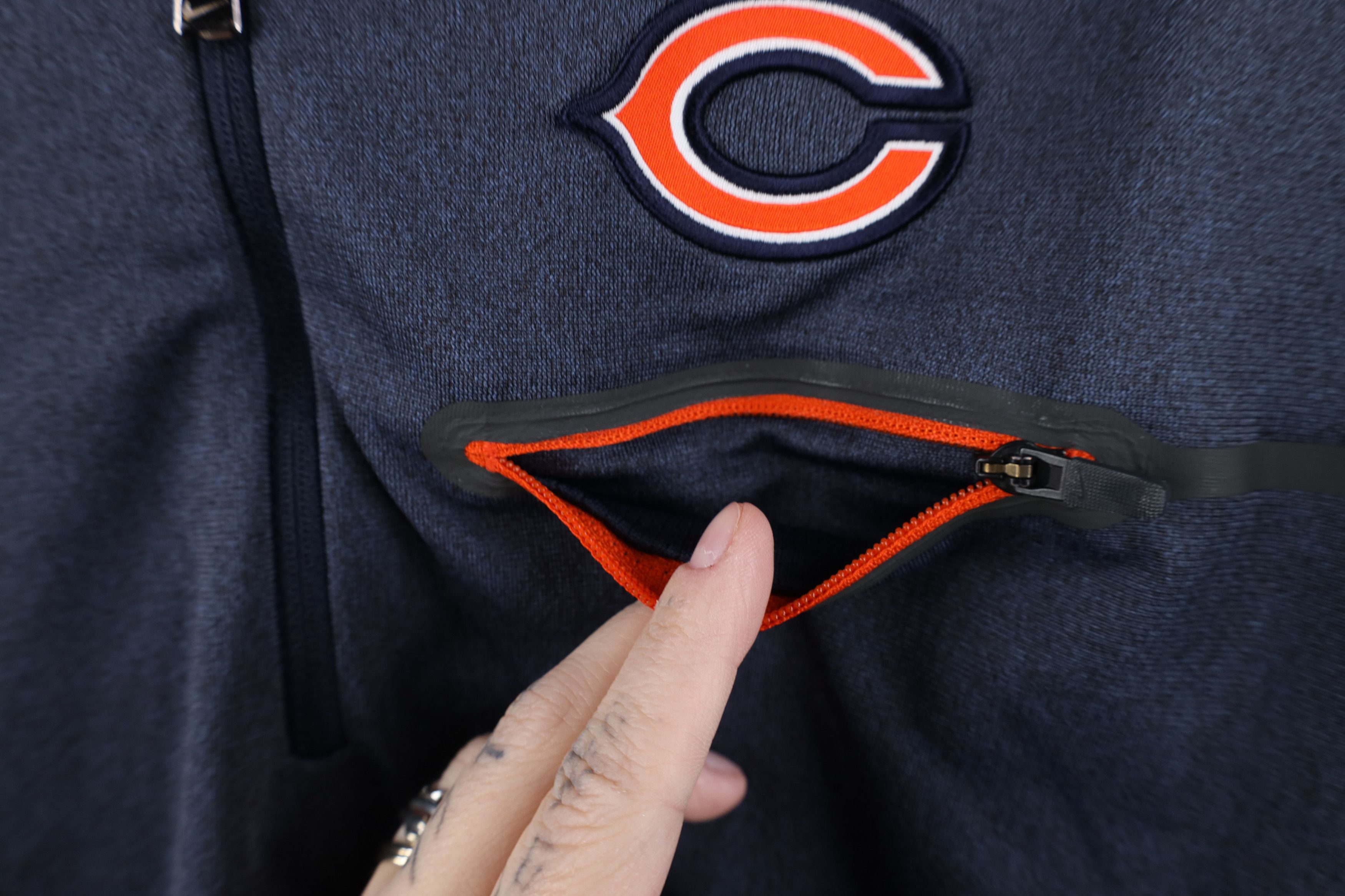 Nike Nike On Field Chicago Bears Half Zip Pullover Jacket Size US M / EU 48-50 / 2 - 6 Thumbnail