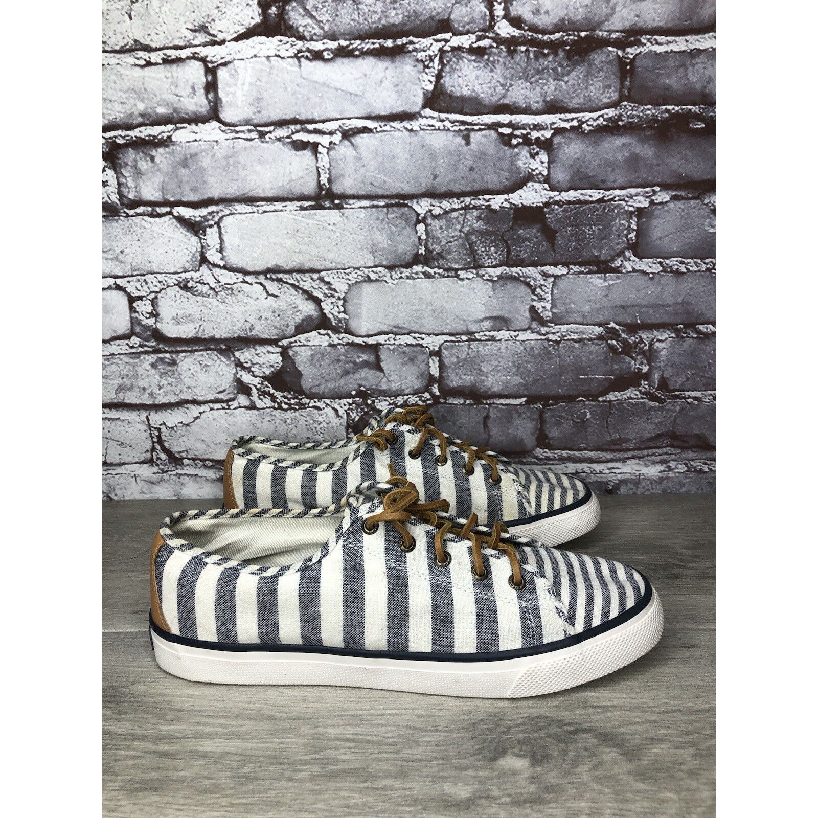 Sperry SPERRY Top-Sider STS95227 Seacoast Blue STRIPE Canvas Boat S Size US 10 / IT 40 - 3 Thumbnail