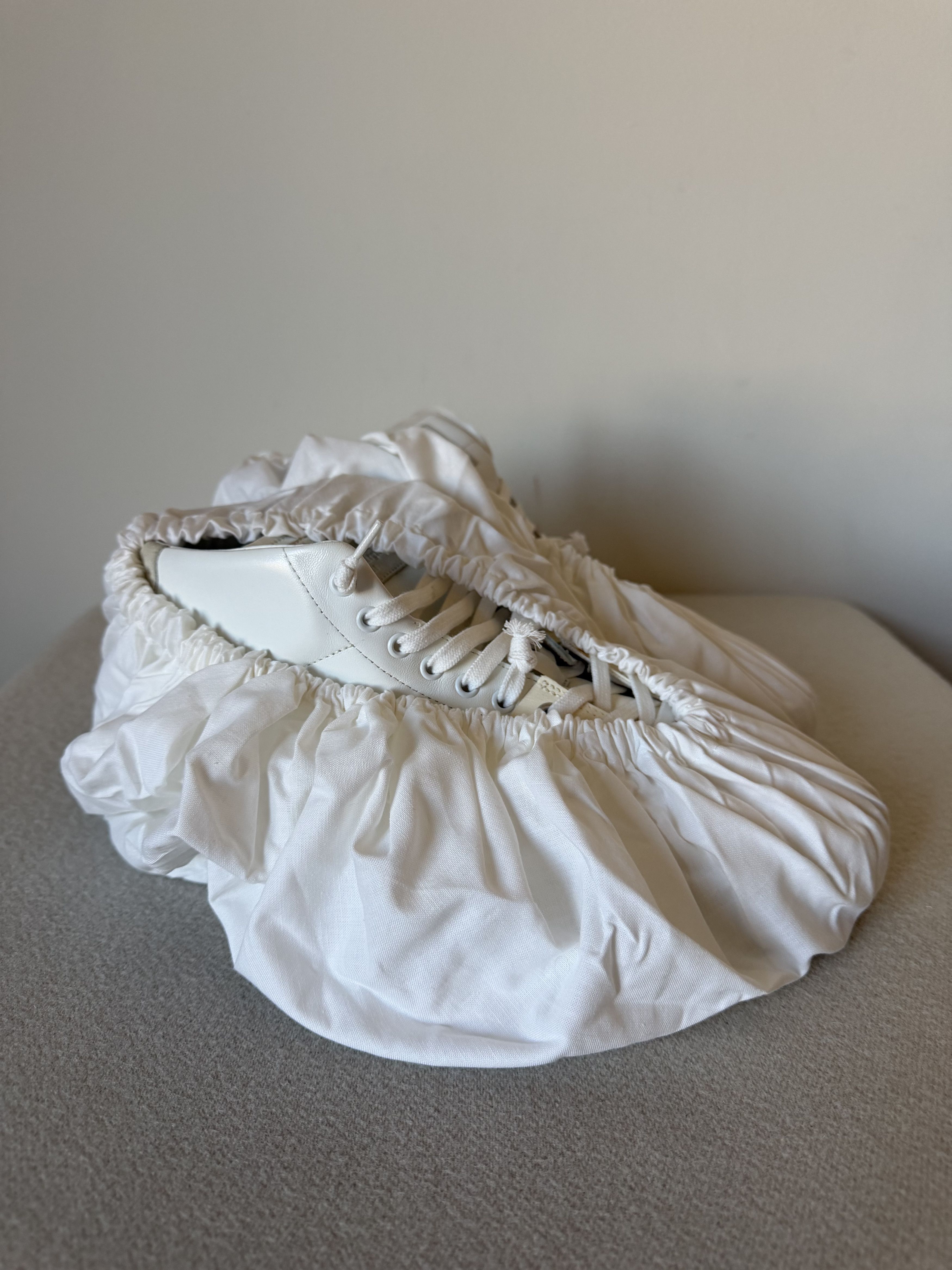 Maison Margiela Maison Margiela Evolution Sneakers in White Leather Size US 13 / EU 46 - 7 Thumbnail