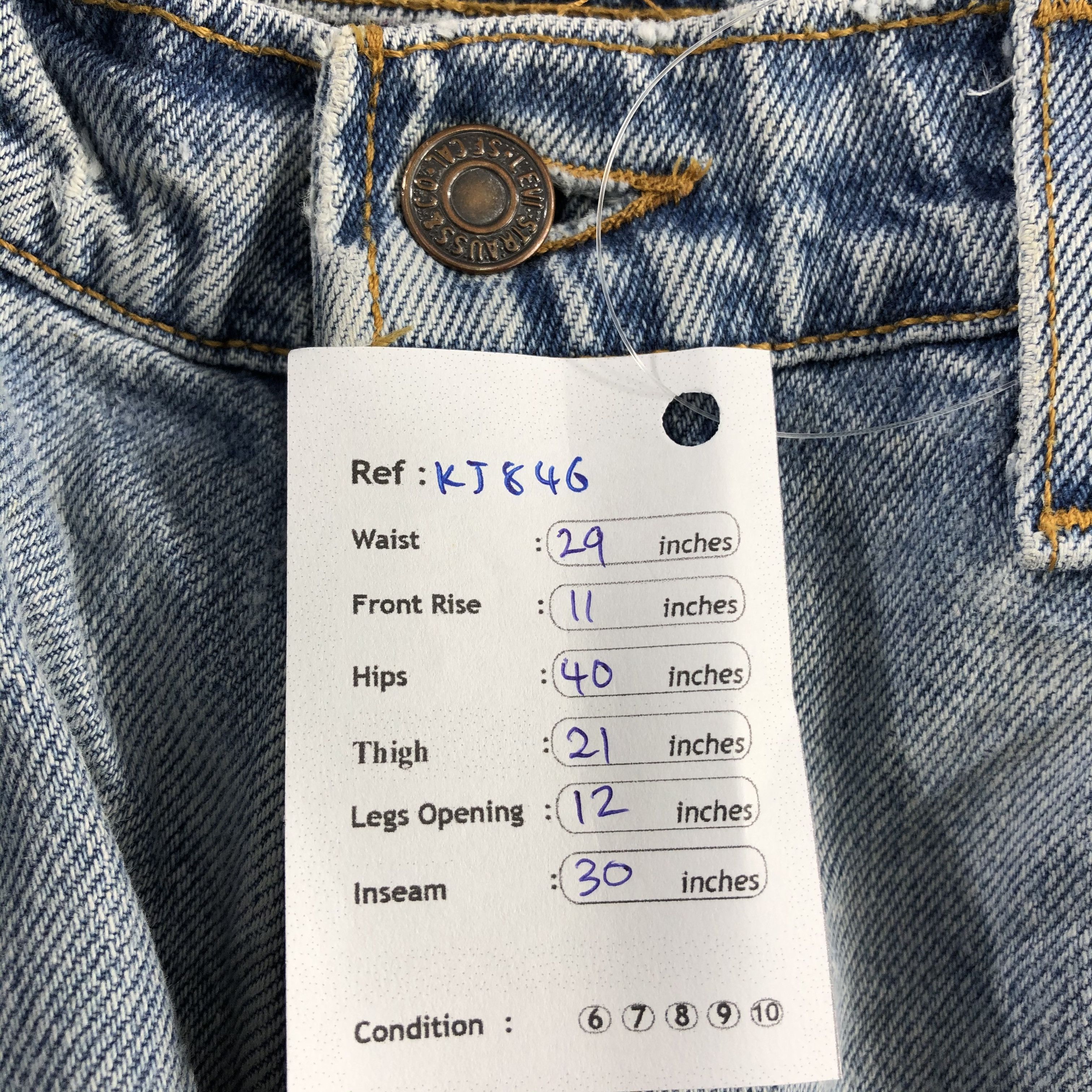 Levi's Vintage 90s Levis 550 Jeans Medium Wash Denim KJ846 Size US 29 - 13 Thumbnail