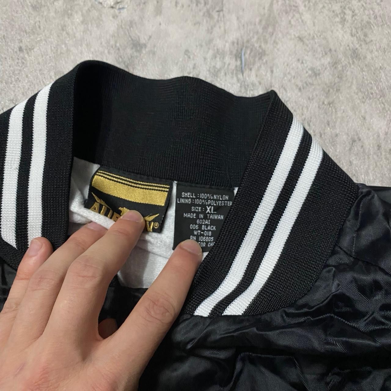 Other Black & white vintage 90s USPS satin bomber jacket jacket Size US XL / EU 56 / 4 - 4 Thumbnail