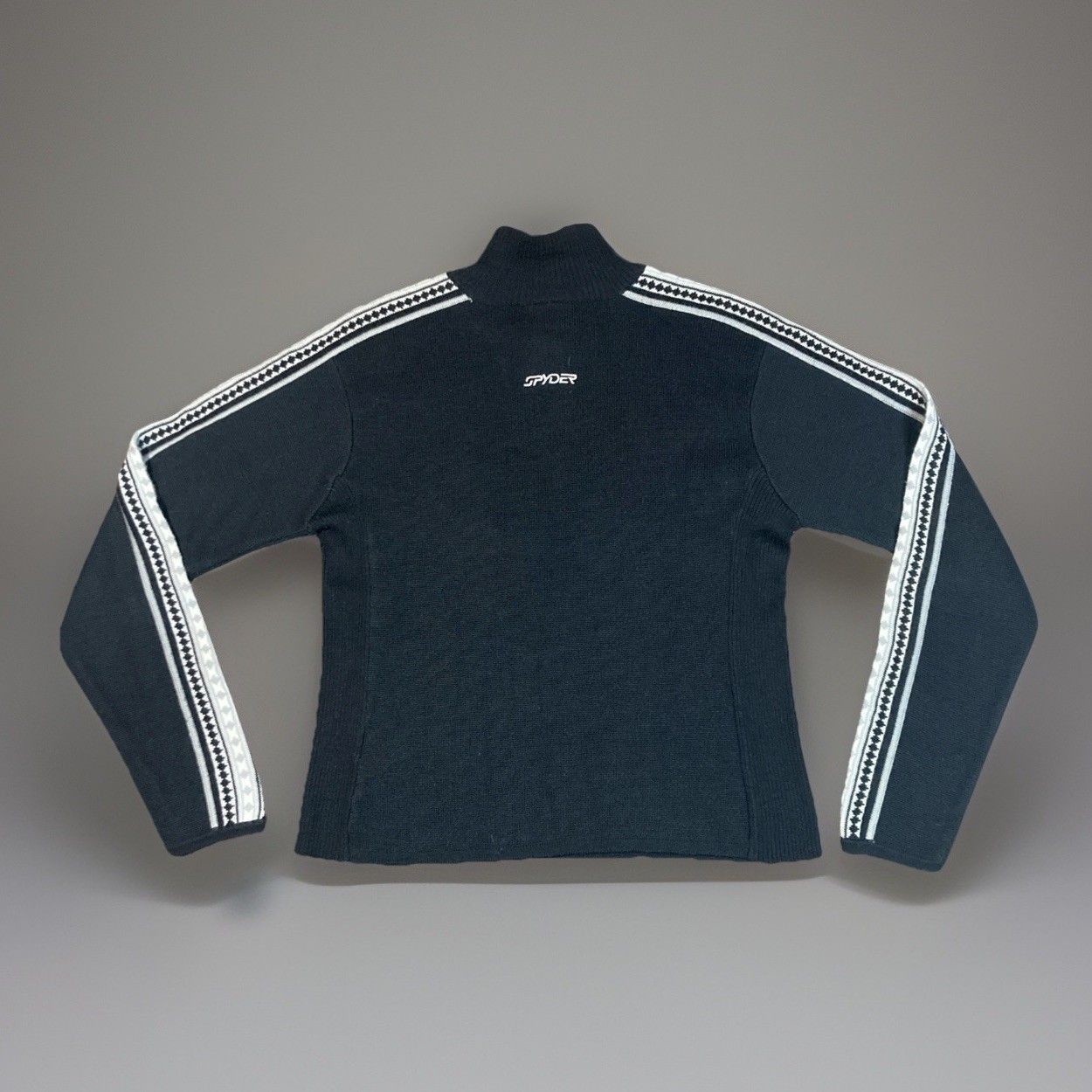 Spyder VTG Spyder Wool Blend Turtleneck Sweater Black Nordic Size M / US 6-8 / IT 42-44 - 2 Thumbnail