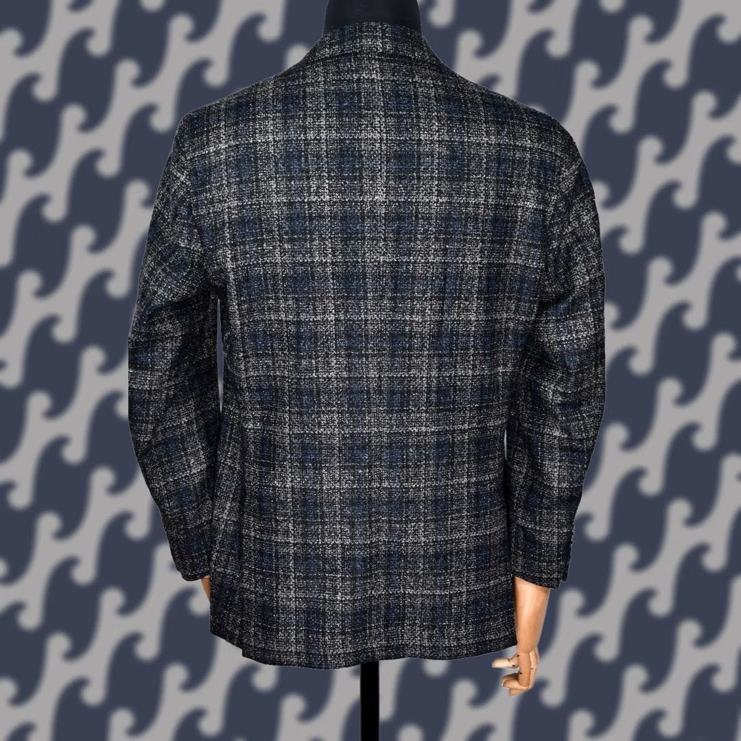 L.B.M. 1911 L.B.M 1911 Blazer Shirt Men 52 Blue Check Wool Limited Edition Tailored Modern Classic Suit Jacket Size 52R - 1 Thumbnail