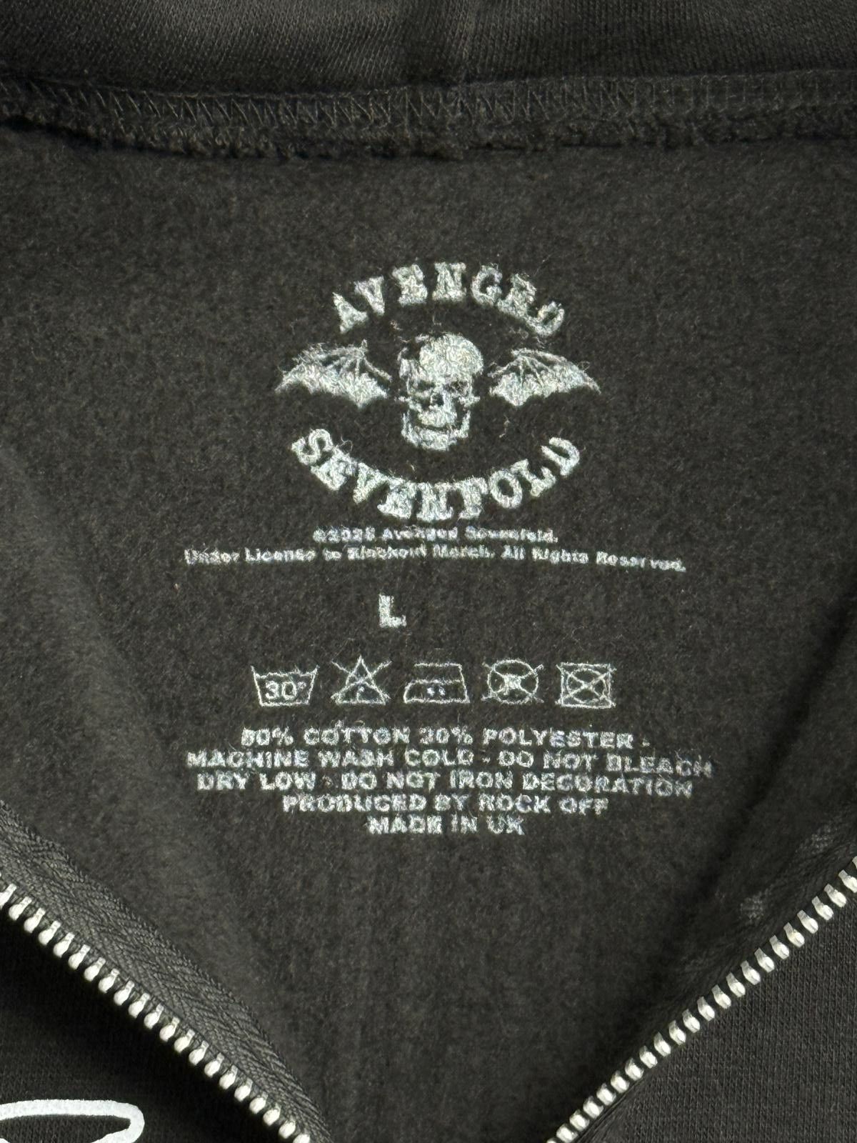 Other Avenged Sevenfold Zip Up Hoodie - A7X Skull Bat Wings - L Size US L / EU 52-54 / 3 - 3 Thumbnail