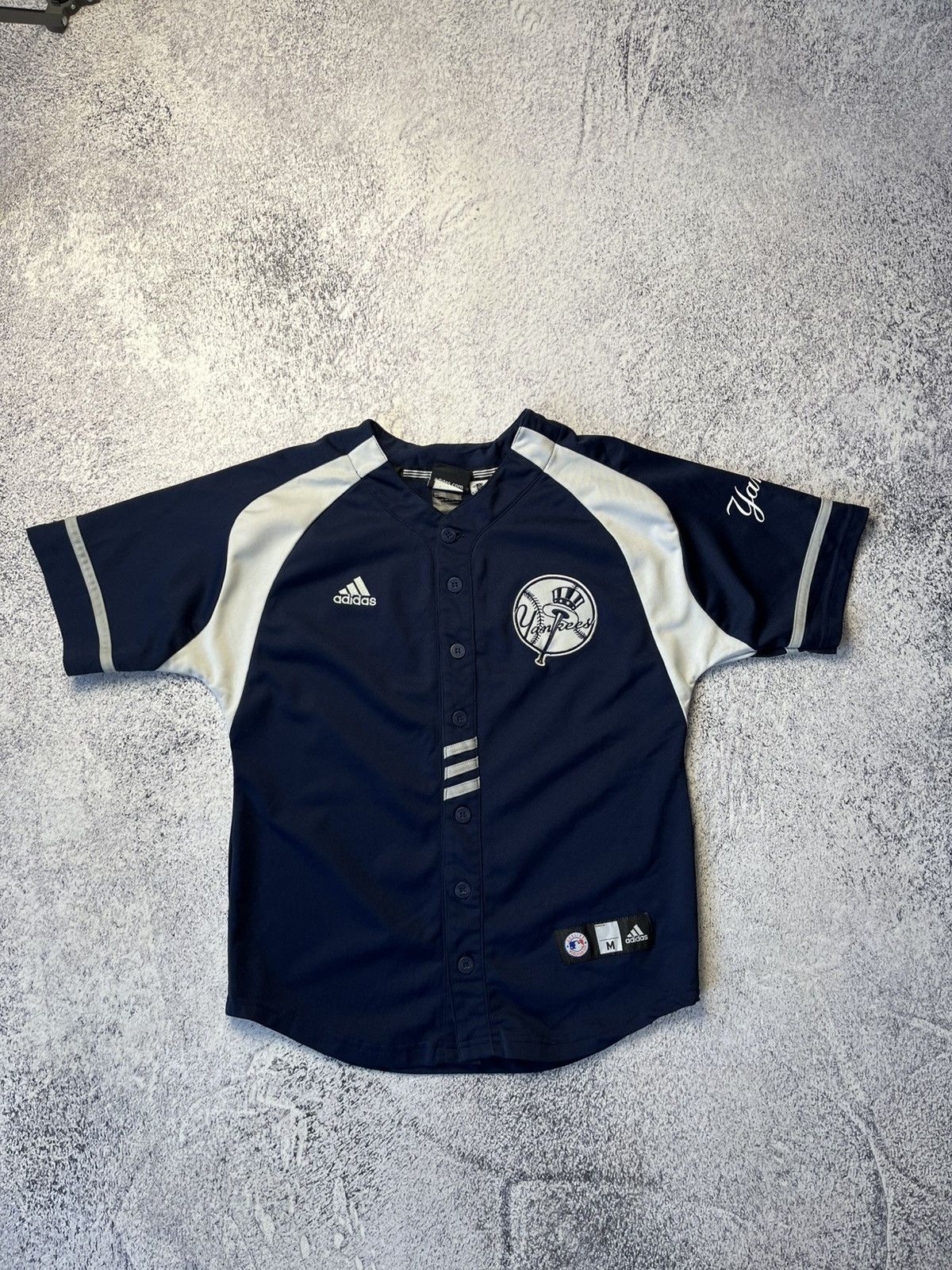 New York Yankees Vintage Adidas New York Yankees Junior Jersey #2 Jeter Size US XS / EU 42 / 0 - 1 Thumbnail