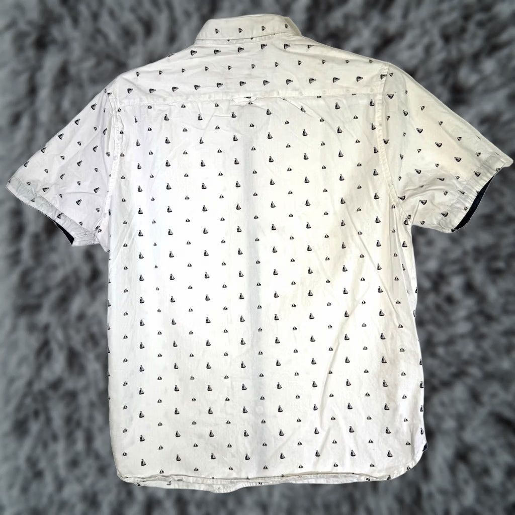 Vintage Cactus Man Shirt XL White Sailboat Graphic Slim Fit Button-Down Men’s M469 Size US XL / EU 56 / 4 - 1 Thumbnail