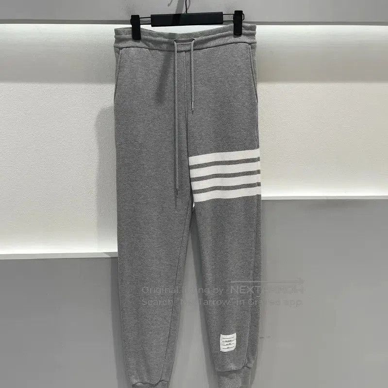 Thom Browne Thom Browne Gray Cotton Casual Pants . Size US 32 / EU 48 - 1 Thumbnail