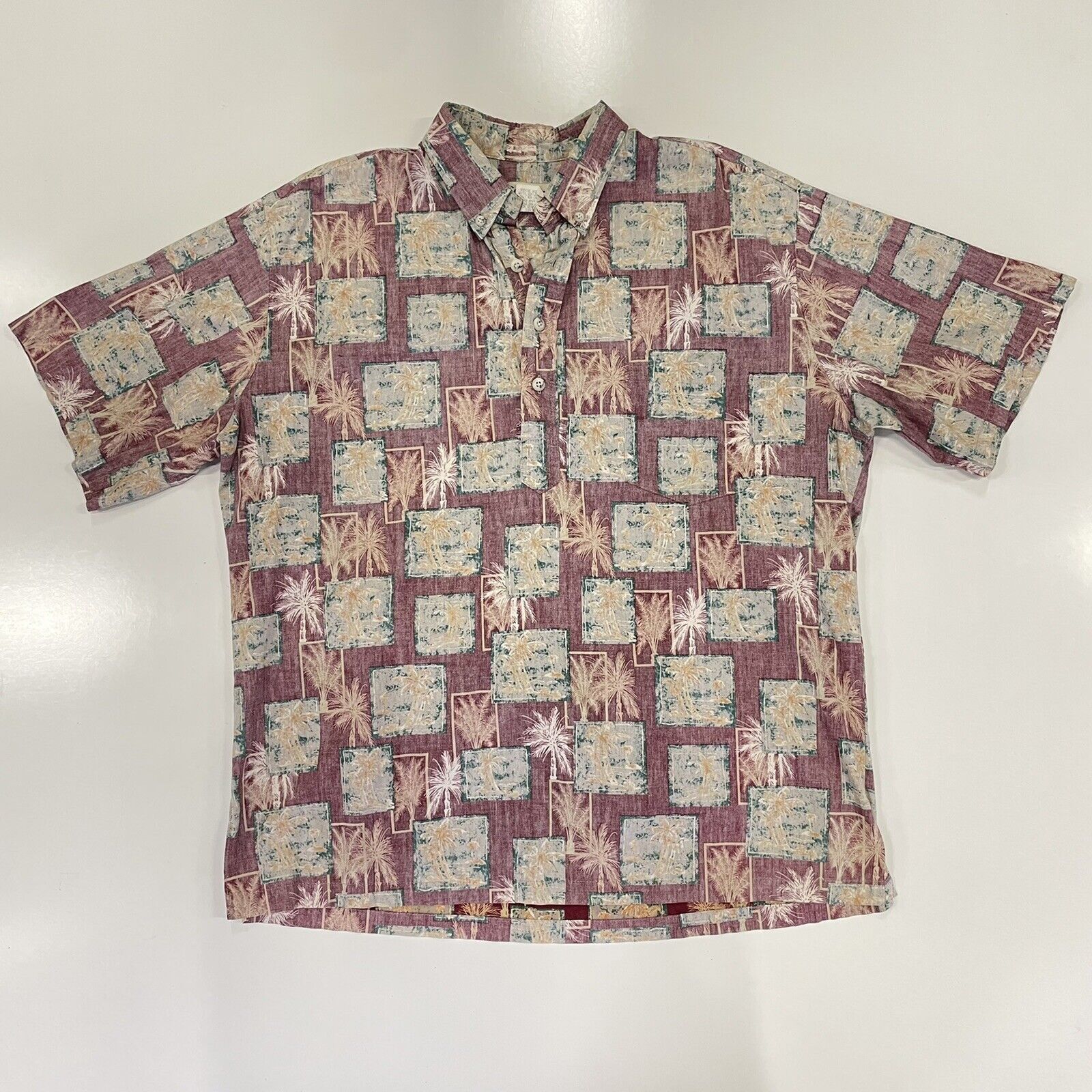 Other VTG Cooke Street Honolulu Reverse Print Hawaiian Palm Shirt Size US L / EU 52-54 / 3 - 1 Thumbnail
