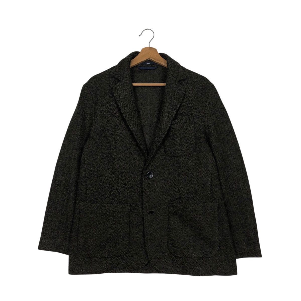 Issey Miyake 📌Vintage Wool Jacket Button Chore Balancircular Ships Japan Size US L / EU 52-54 / 3 - 2 Thumbnail