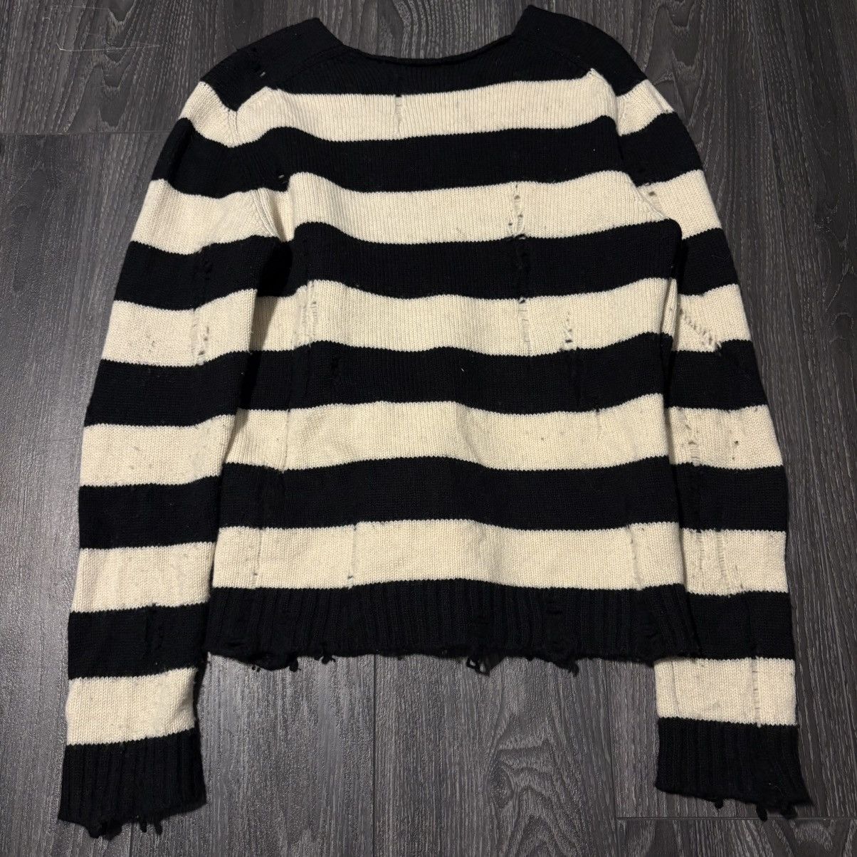 Junya Watanabe 2014 distressed striped knit Size US M / EU 48-50 / 2 - 2 Thumbnail