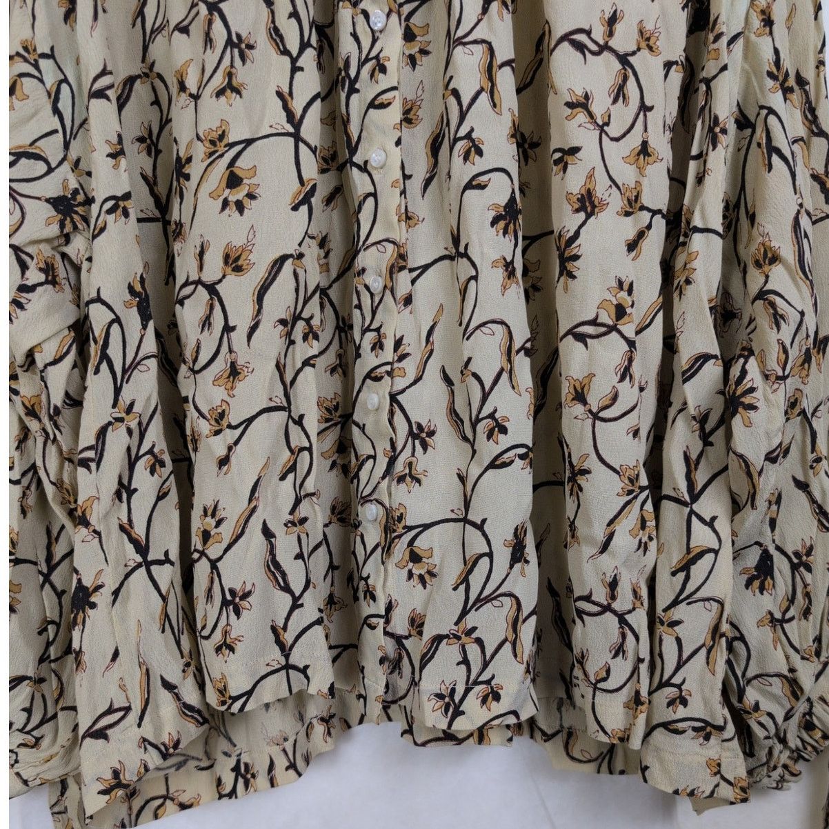 DOEN Doen floral ruffle collar tie sleeve button up top Size Sm Size S / US 4 / IT 40 - 7 Thumbnail