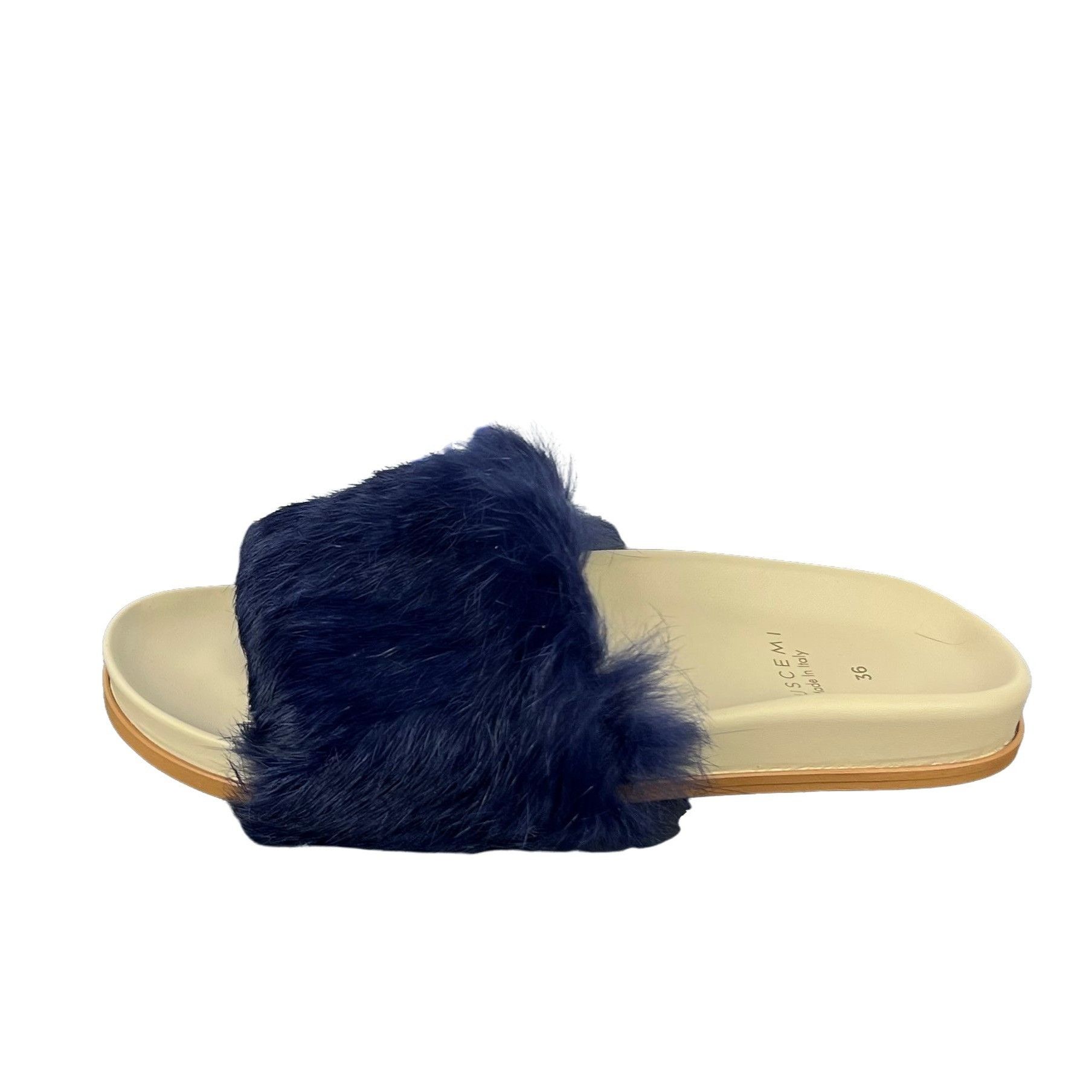Buscemi Buscemi Slide Fur Clot Purple Leather Slippers US 6 EU 36 Size US 6 / IT 36 - 6 Thumbnail