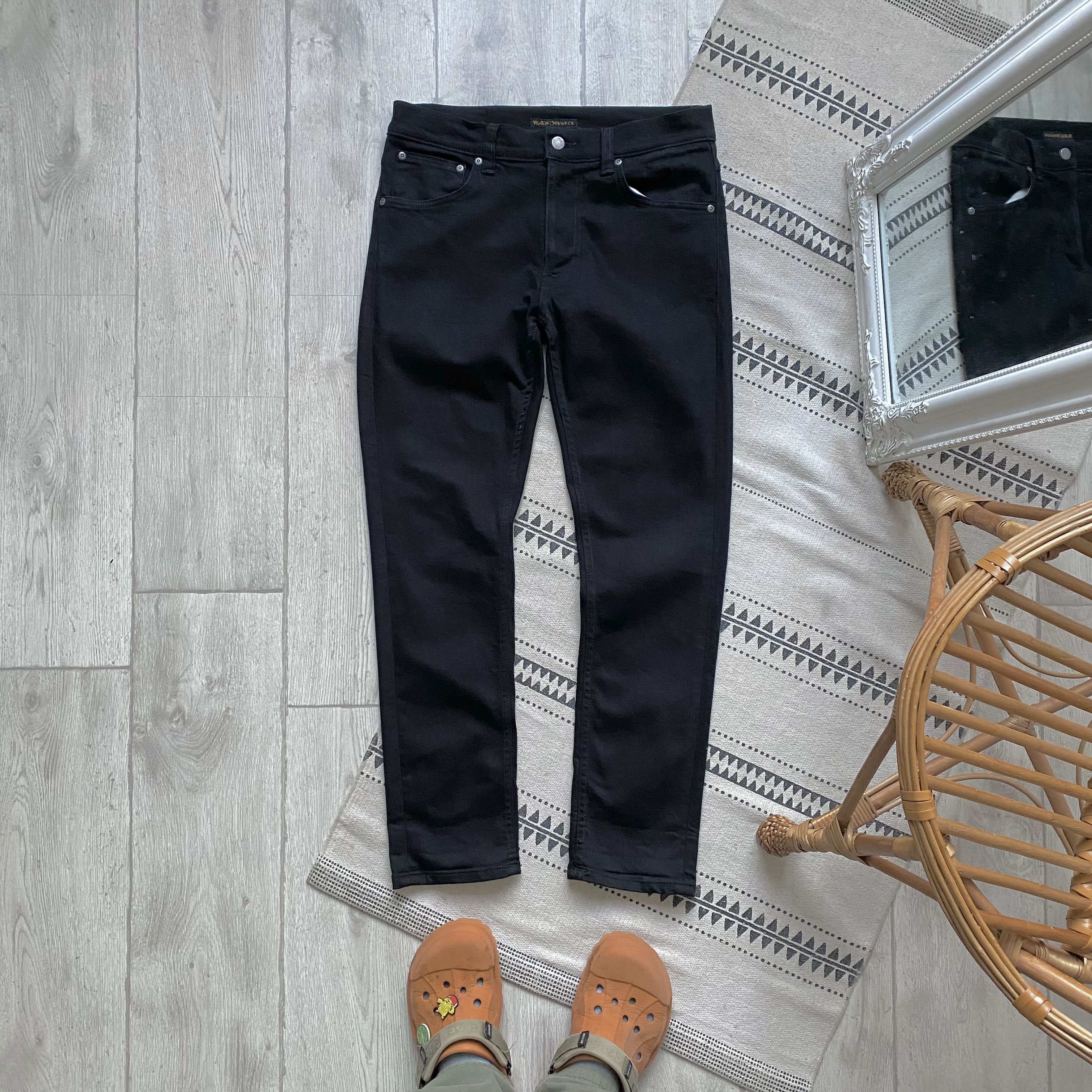 Nudie Jeans Nudie Jeans Black Denim slim pants Stretch Size US 31 - 1 Thumbnail