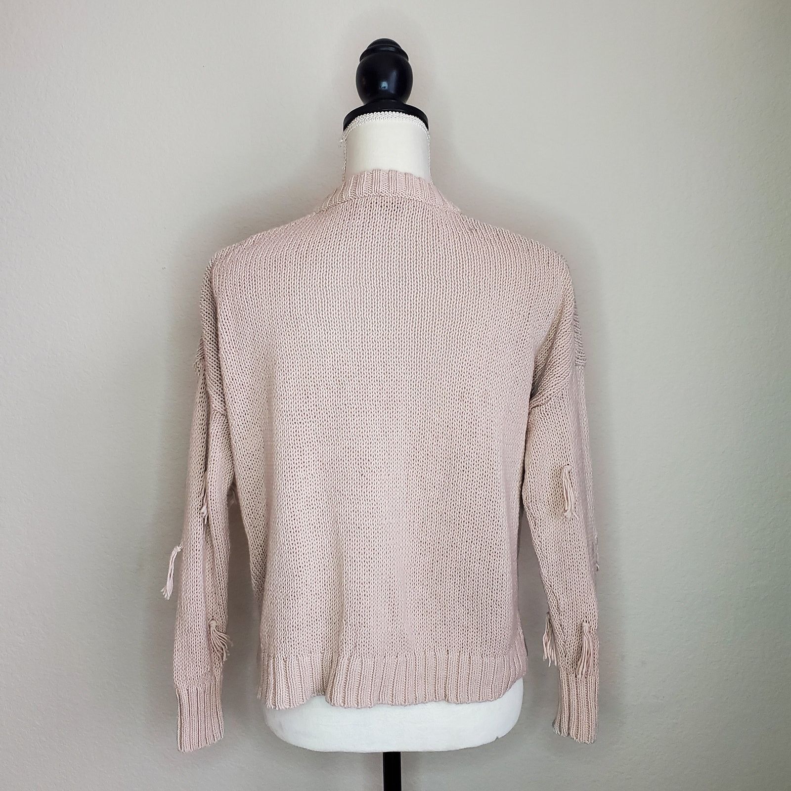 Madewell Madewell Tassel Sweater Blush Pink XS Size XS / US 0-2 / IT 36-38 - 3 Thumbnail
