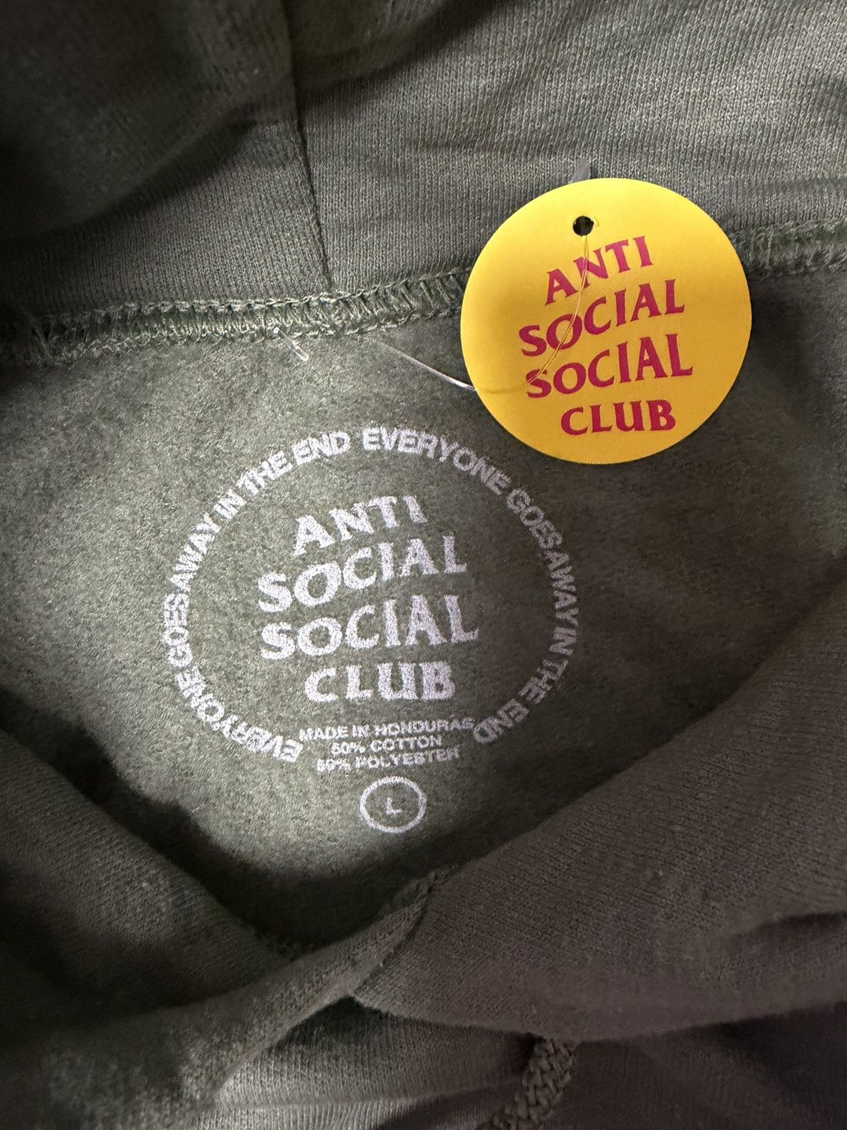 Anti Social Social Club × Undefeated Anti Social Social Club x Undefeated Army Hoodie Olive Size US L / EU 52-54 / 3 - 3 Thumbnail