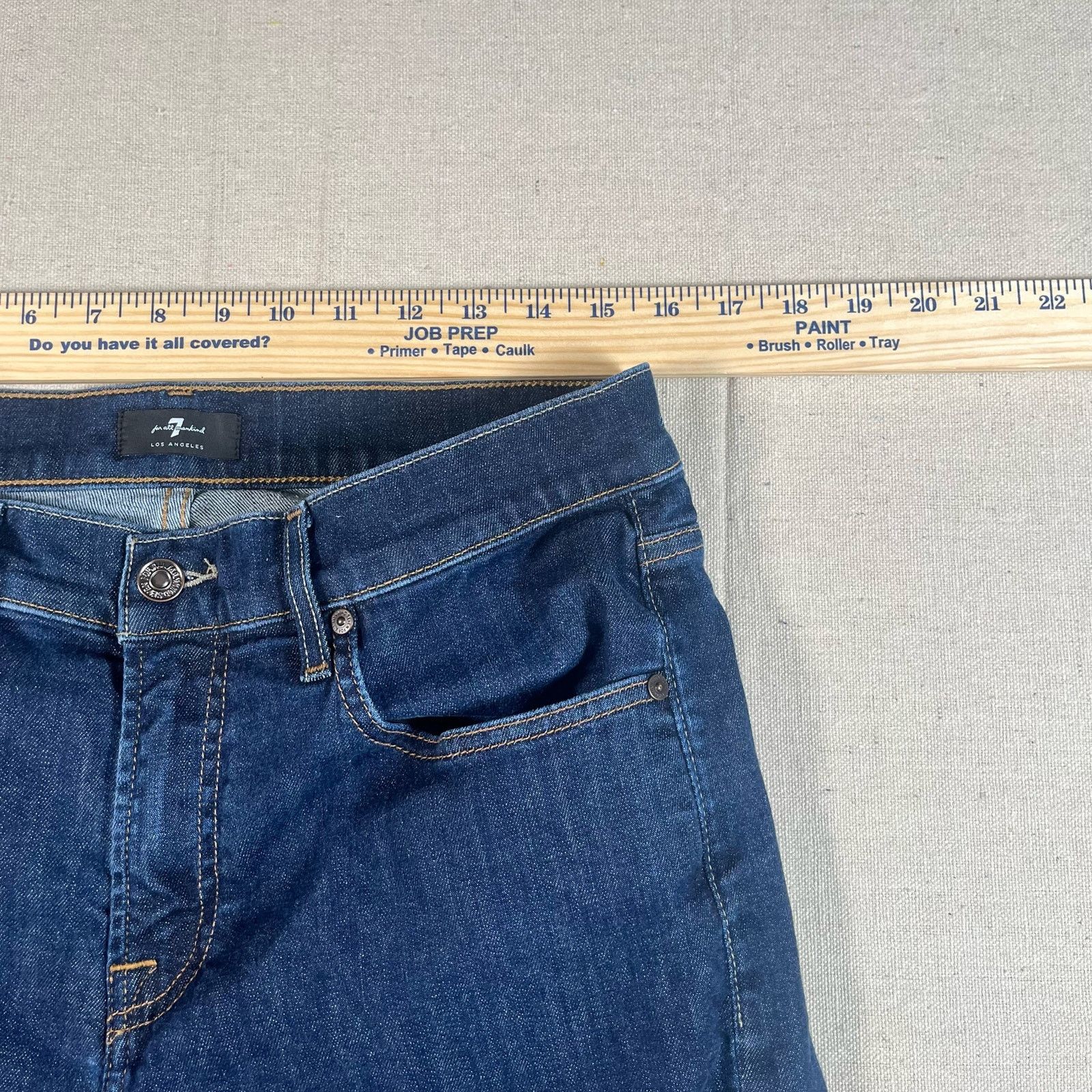 7 For All Mankind 7 For All Mankind Jeans Mens Straight Leg Los Angeles 34x32 Size US 34 / EU 50 - 3 Thumbnail