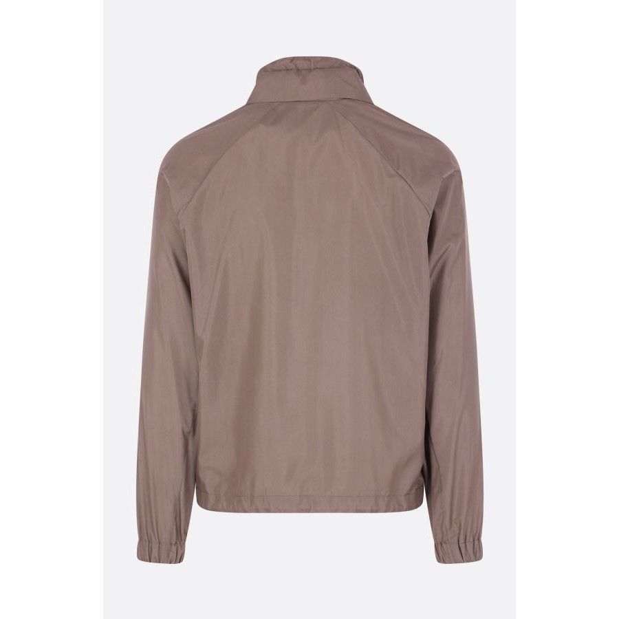 Brunello Cucinelli BRUNELLO CUCINELLI Technical Silk Beige Full Zip Jacket New Size US XL / EU 56 / 4 - 2 Thumbnail