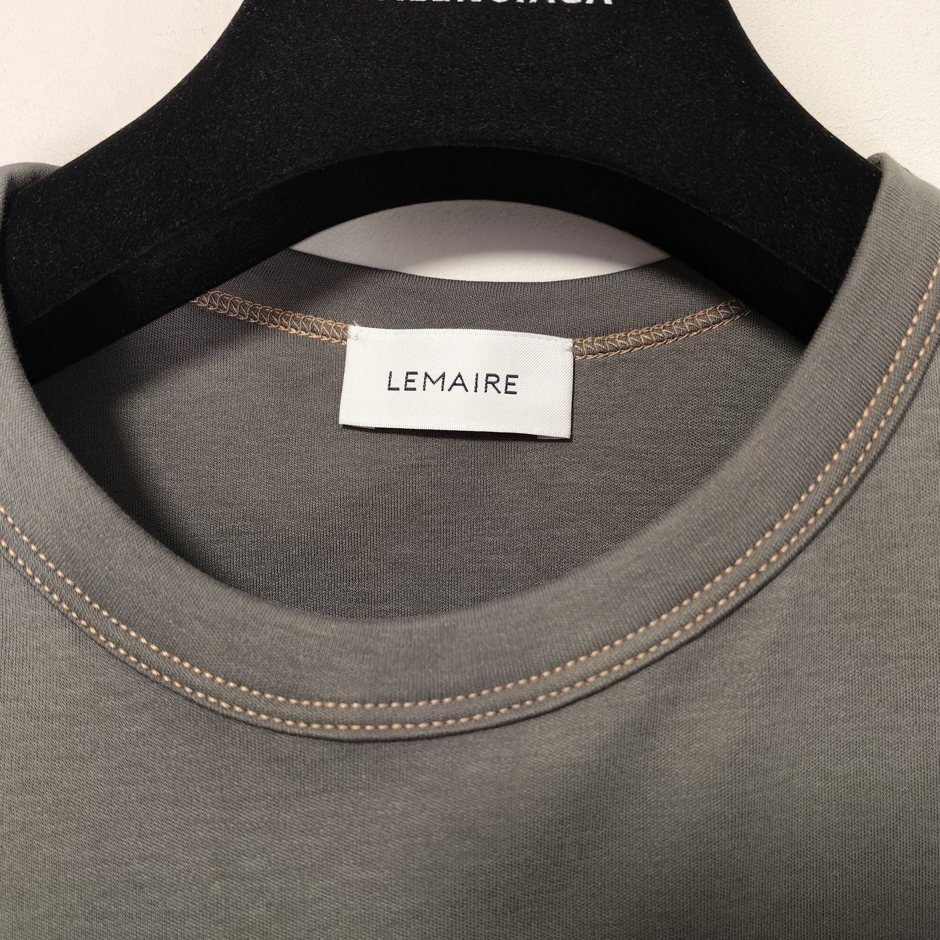 Lemaire Contrast stitching collar t-shirt Size US L / EU 52-54 / 3 - 3 Thumbnail