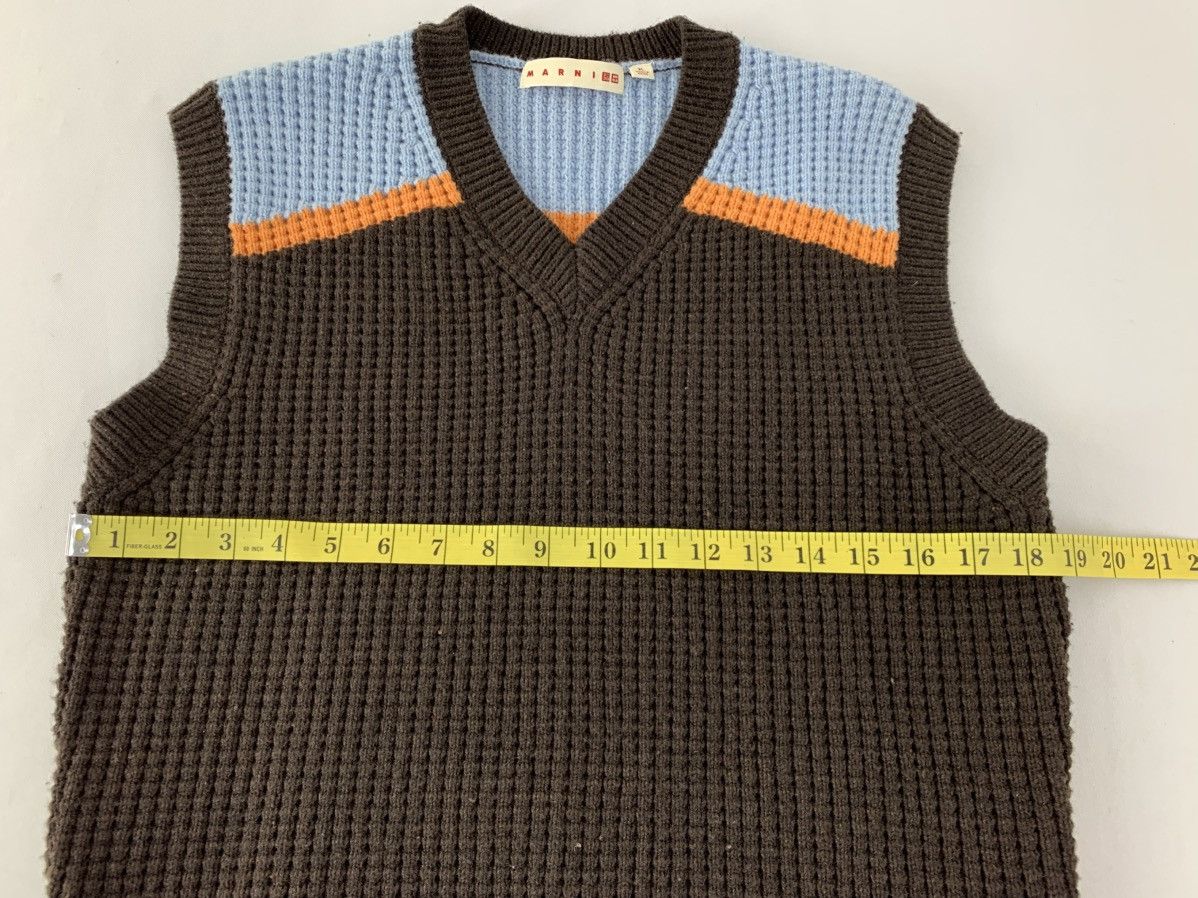 Marni × Uniqlo Marni Popcorn Knitted V Neck Vest Sweater Size XL / US 12-14 / IT 48-50 - 8 Thumbnail