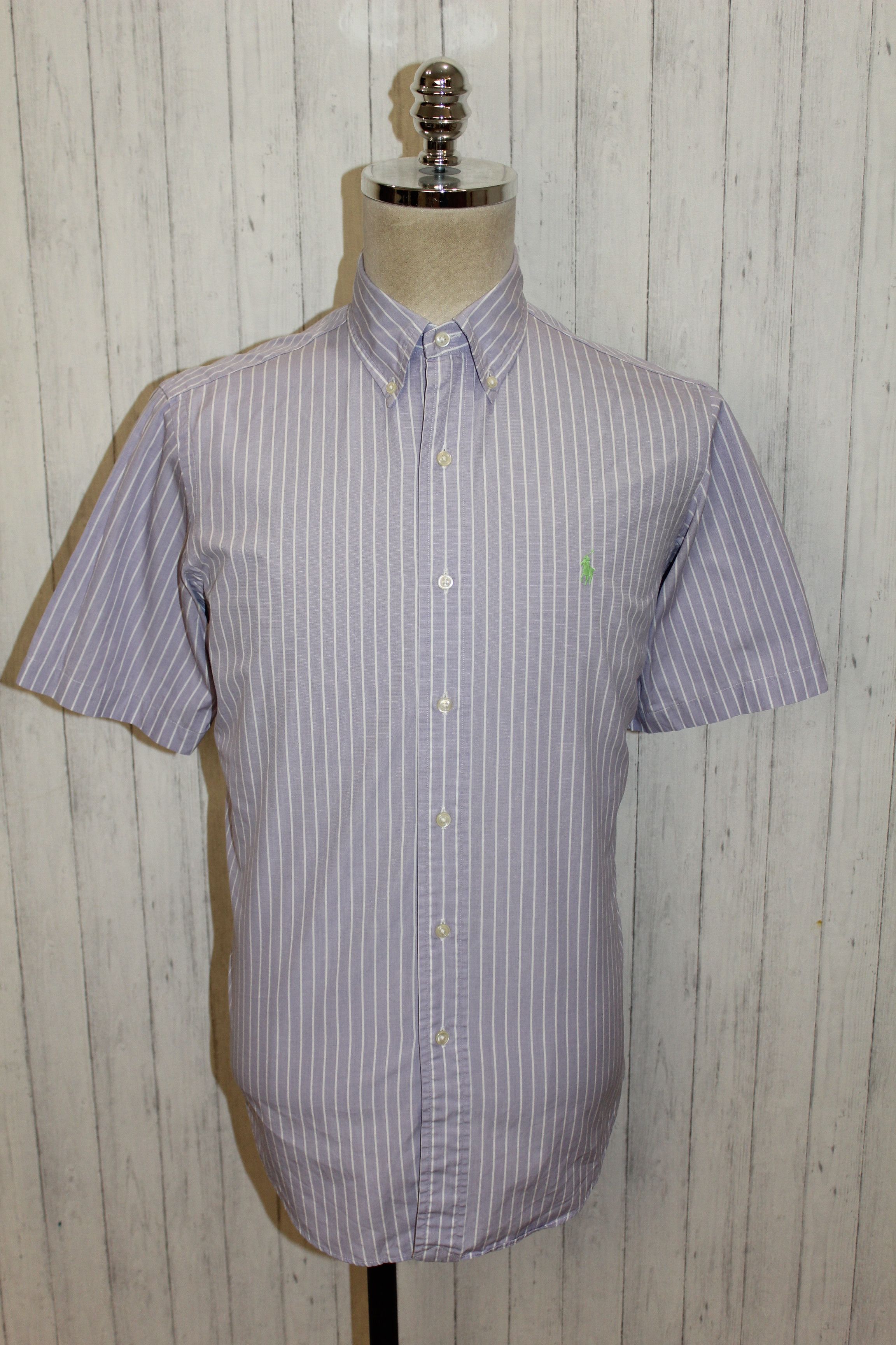Polo Ralph Lauren RALPH LAUREN Long Sleeve Purple Striped Shirt Size M Size US M / EU 48-50 / 2 - 3 Thumbnail