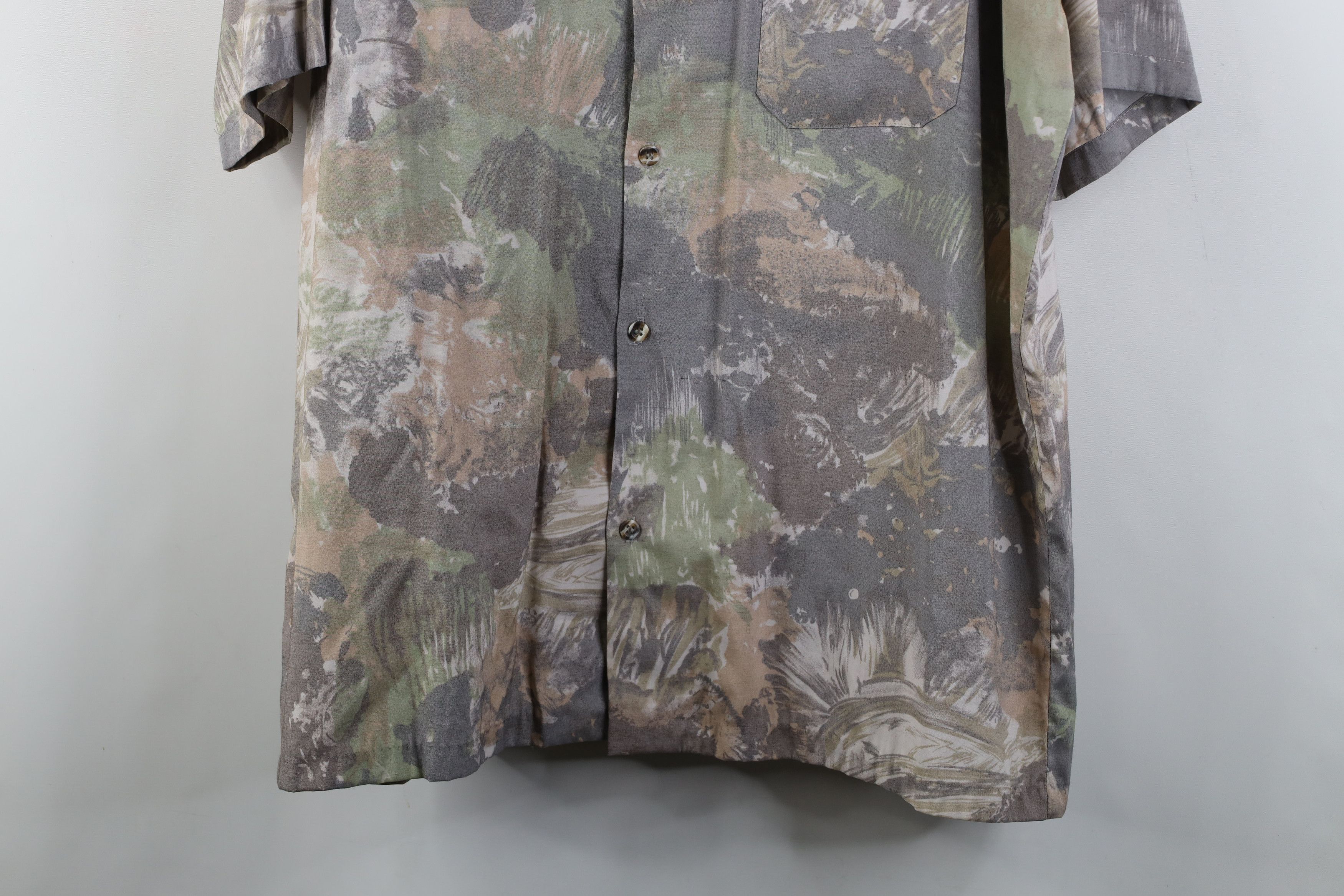 Vintage Vintage 90s Streetwear Abstract Camp Collar Button Shirt USA Size US L / EU 52-54 / 3 - 3 Thumbnail