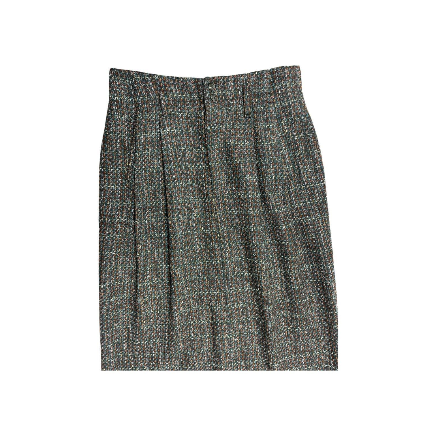 Other Vintage Tweed Belted Wool Pencil Skirt Women 12 David N. Size 34" / US 12 / IT 48 - 11 Thumbnail