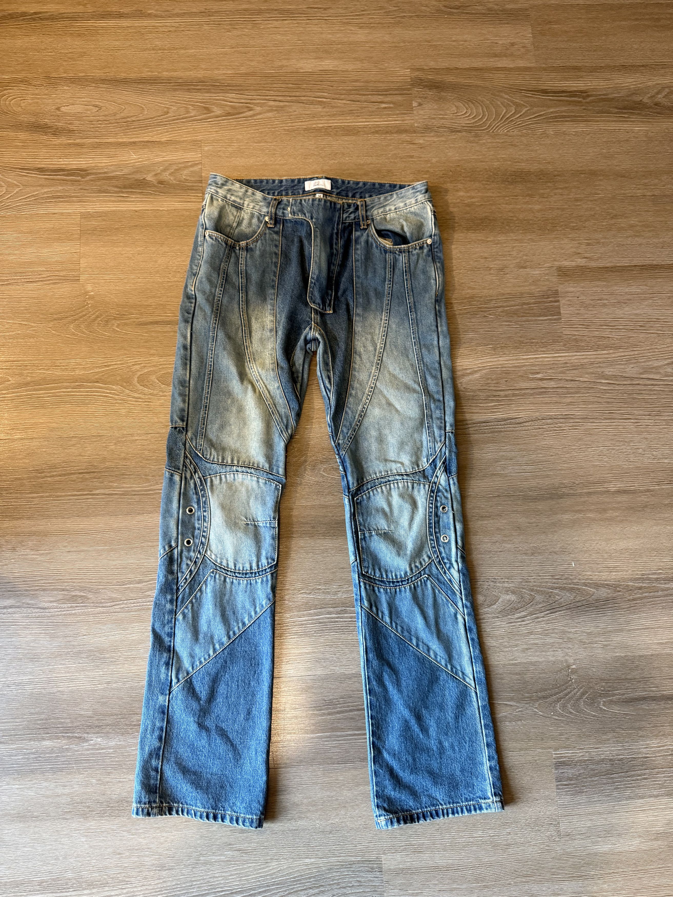 Vale Vale State blue motor denim jeans Size US 34 / EU 50 - 1 Thumbnail