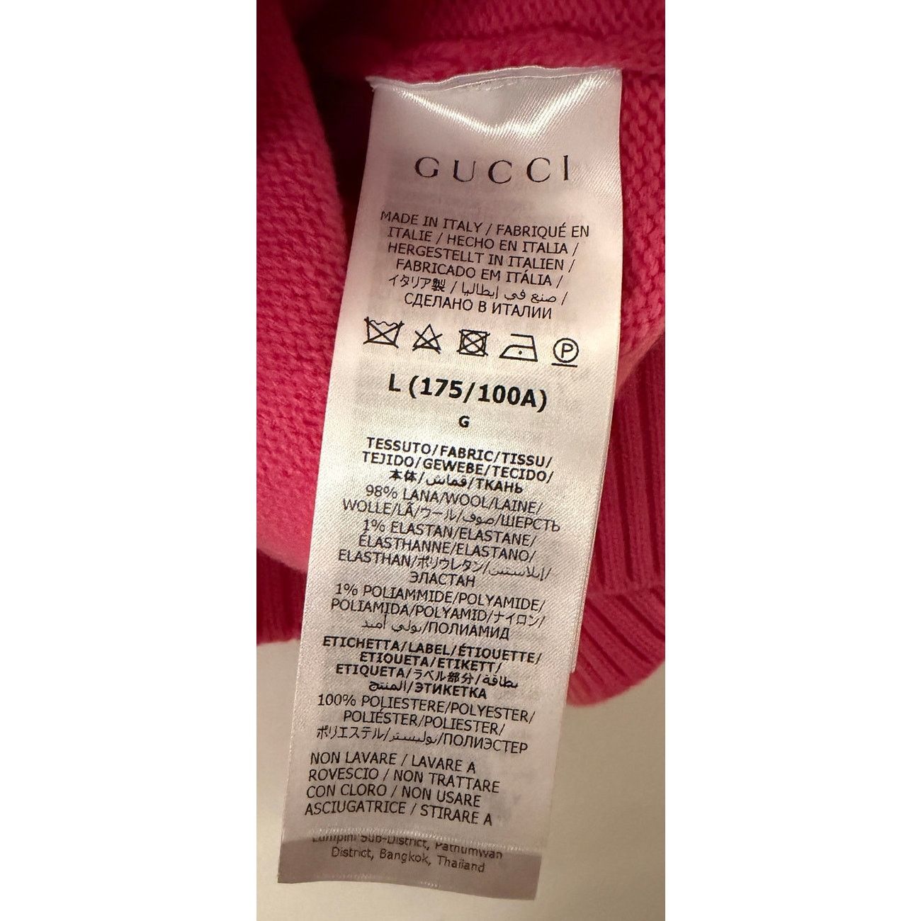 Gucci Gucci NWT Men's Logo Rose Bloom Wool Tab TurtleNeck Jumper Size US L / EU 52-54 / 3 - 4 Thumbnail
