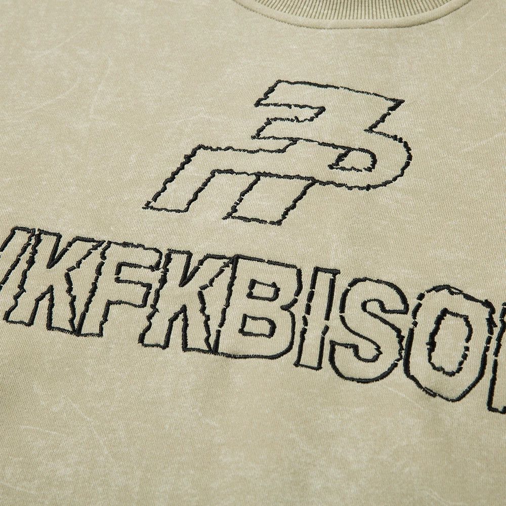 Vintage Men's casual loose street letter embroidered sweatshirt Size US L / EU 52-54 / 3 - 4 Thumbnail