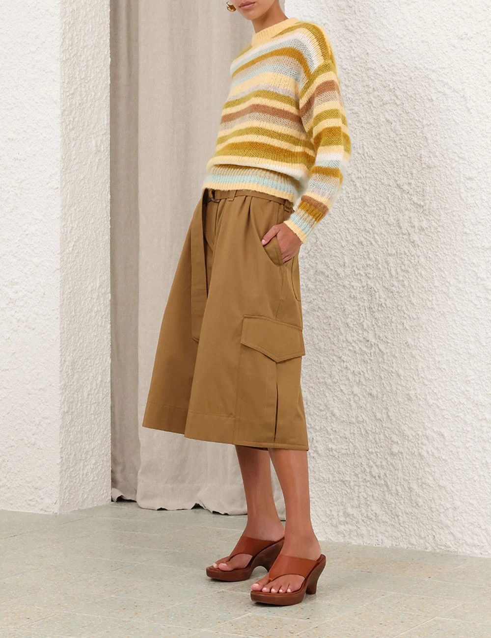 Zimmermann oc11z0226 Illuminate Blouson Sweater In Multicolor Size L / US 10 / IT 46 - 3 Thumbnail