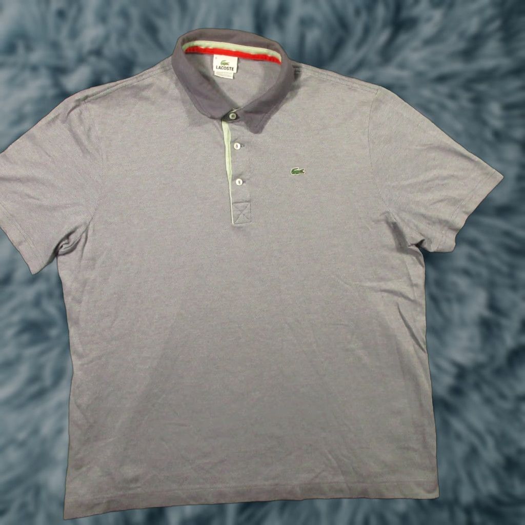 Lacoste Lacoste Polo Shirt Mens XL Gray Short Sleeve Classic Breathable Knit Retro Shirt Mens XL Gray Polo Sports Golf Casual Vintage: No Size US XL / EU 56 / 4 - 1 Thumbnail