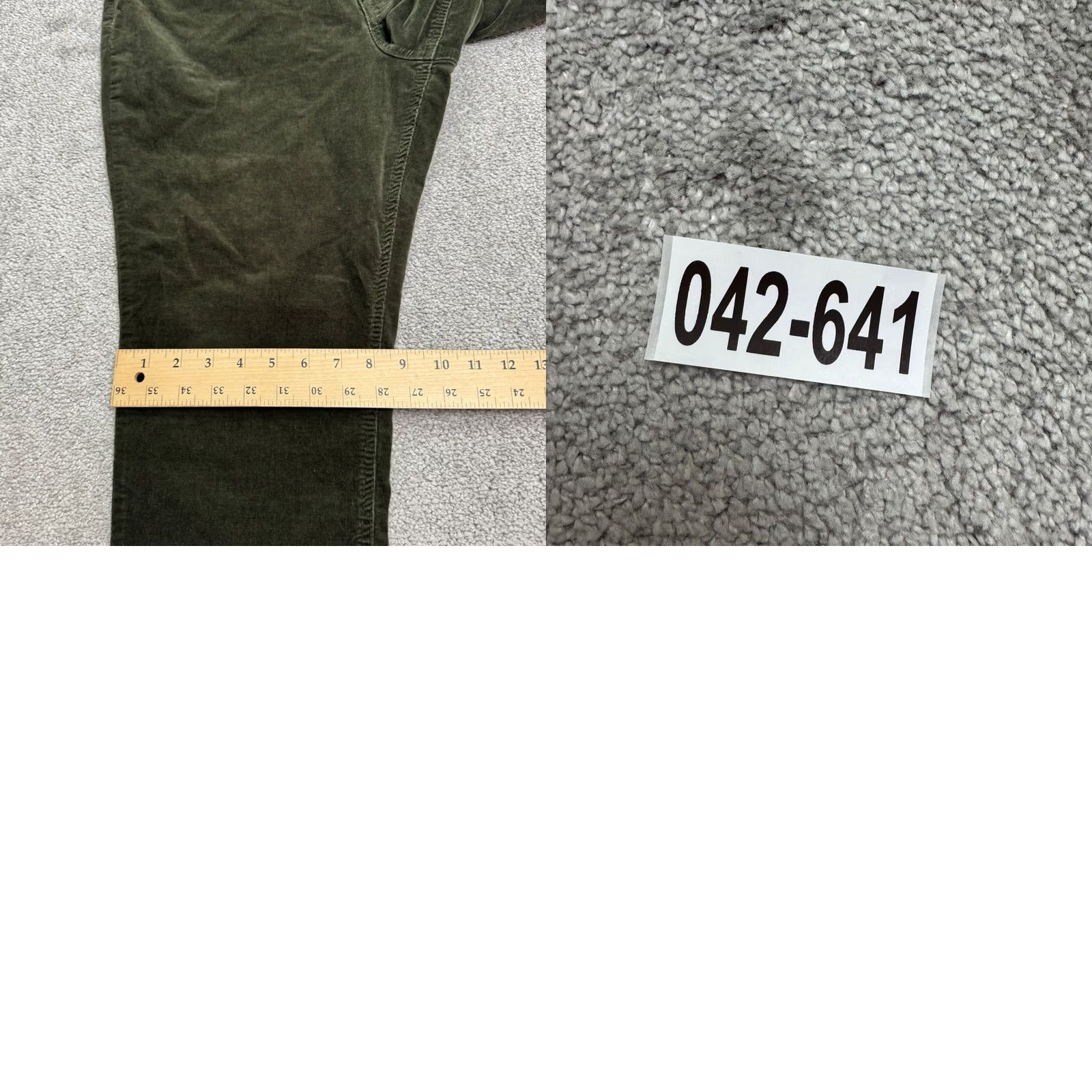 Vintage KUT From The Kloth Womens Green Straight Leg Slim Fit Corduroy Ankle Pants 14P Size 36" / US 14 / IT 50 - 10 Thumbnail