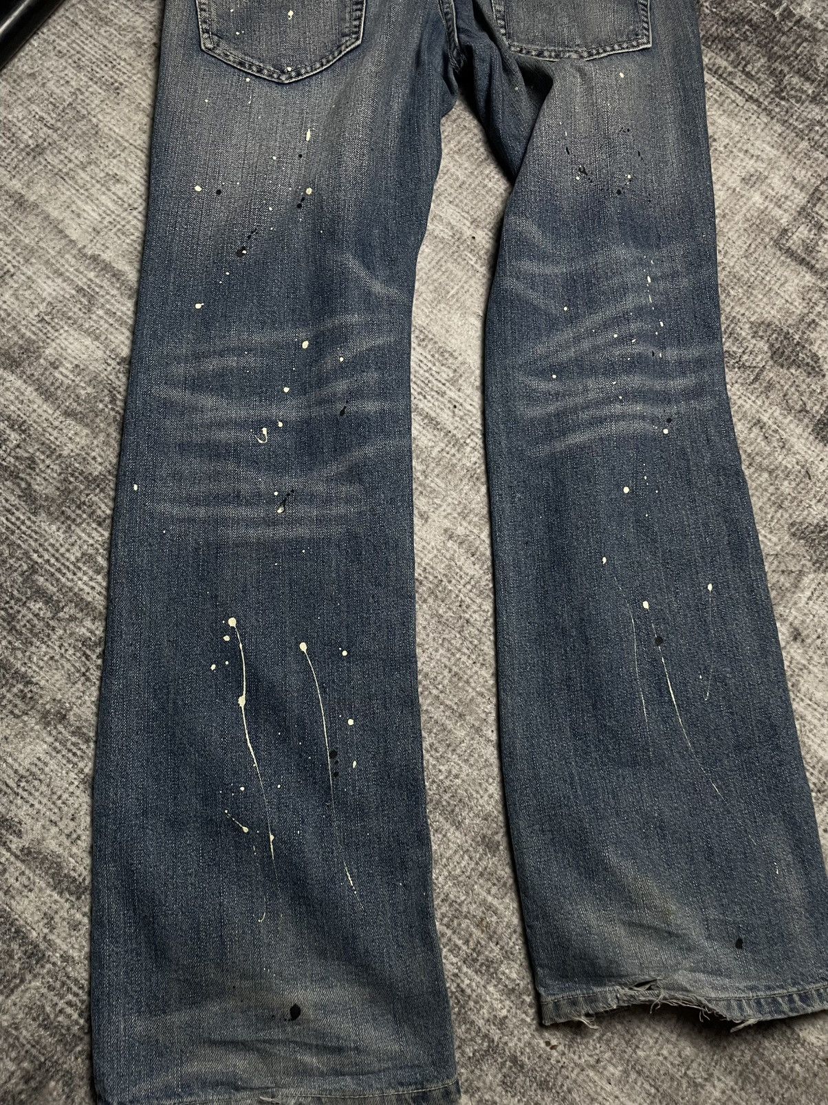 Japanese Brand Japanese Denim Beast Paint Distressed Jeans Size US 30 / EU 46 - 13 Thumbnail