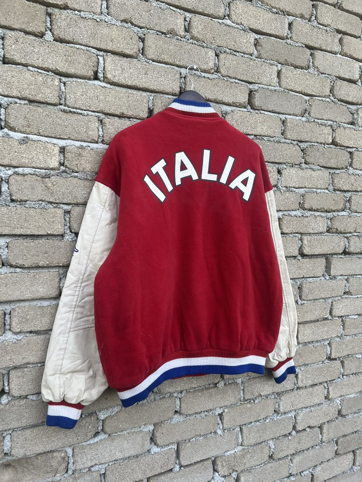 Vintage Vintage Kappa Italia Wool Leather Varsity Size US XL / EU 56 / 4 - 9 Thumbnail