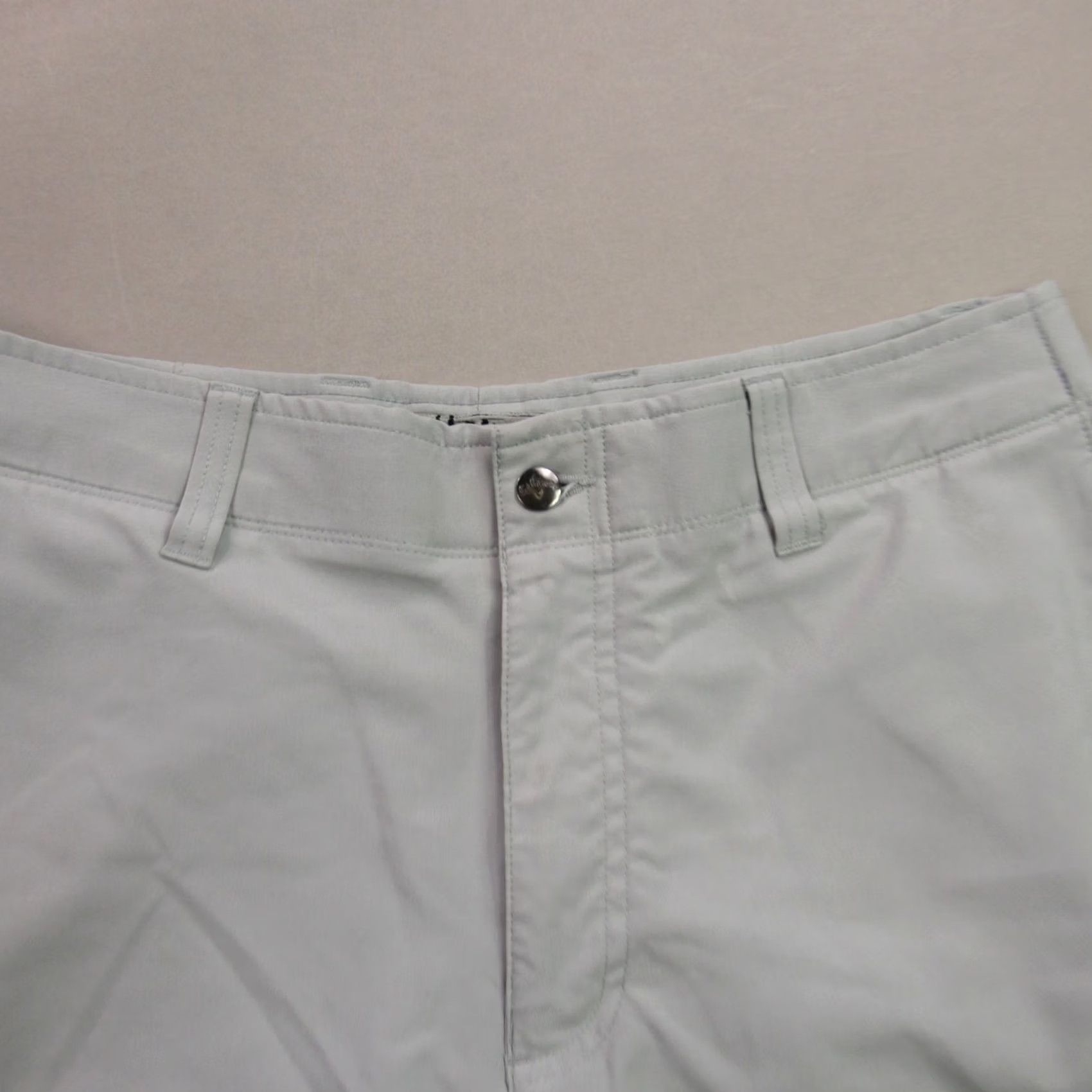 Callaway Callaway Shorts Mens 33 Chino Gray Lightweight Outdoors Button Pockets Size US 33 - 2 Thumbnail