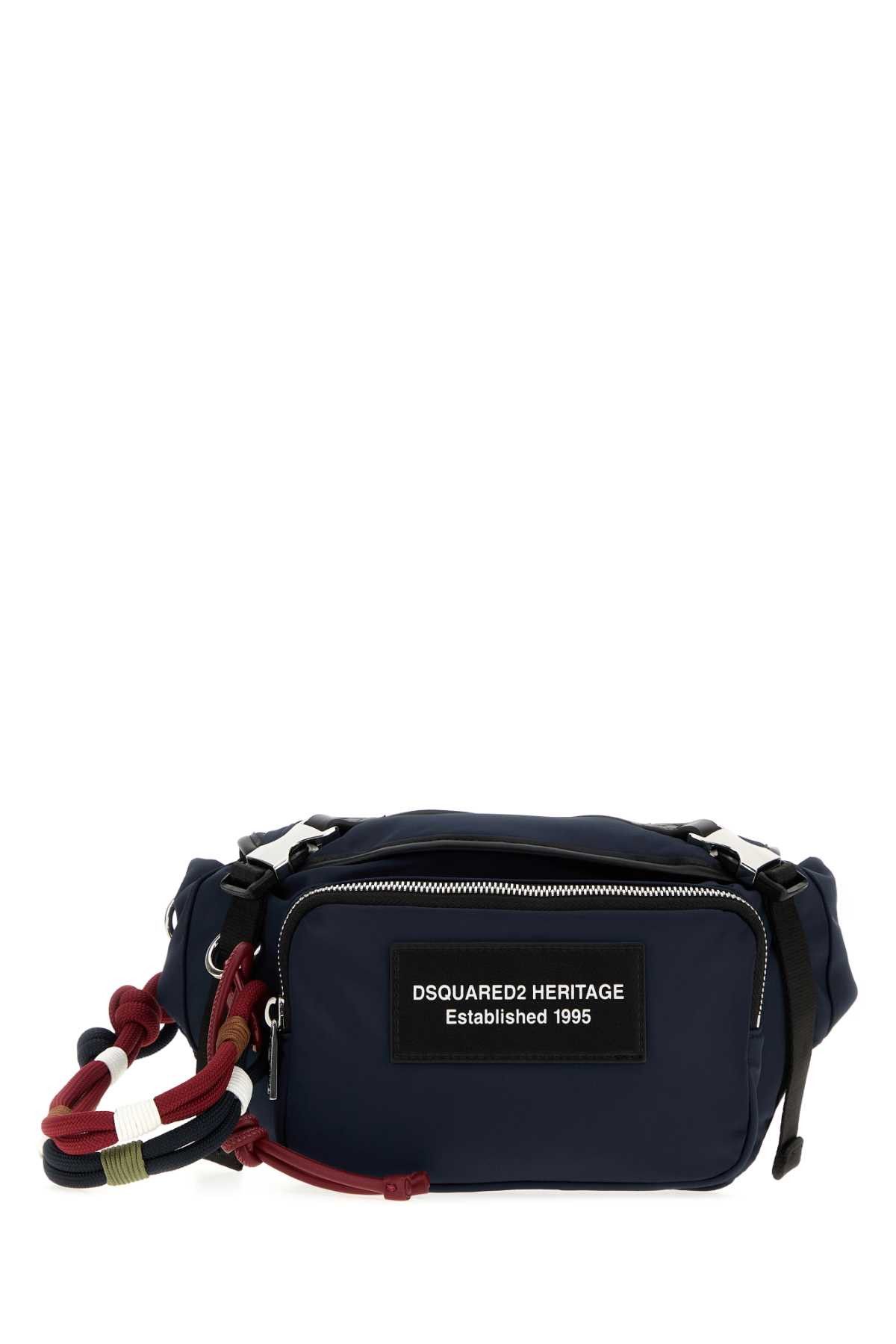 Dsquared2 Navy Blue Fabric Belt Bag Size ONE SIZE - 1 Thumbnail