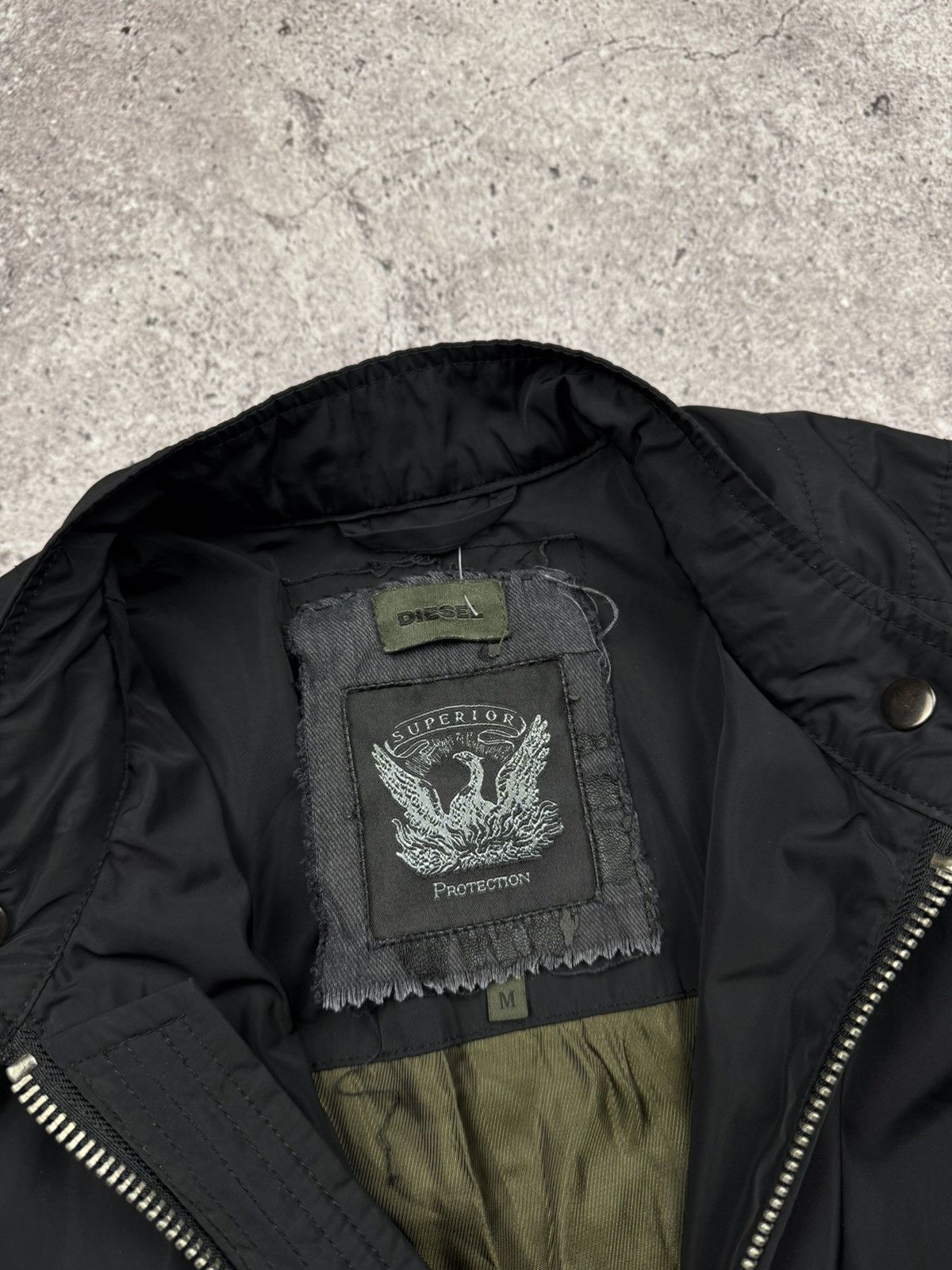 Diesel 🔥Avant Garde Rick Owen’s style ! Diesel Biker Bomber Jacket🔥 Size US M / EU 48-50 / 2 - 9 Thumbnail
