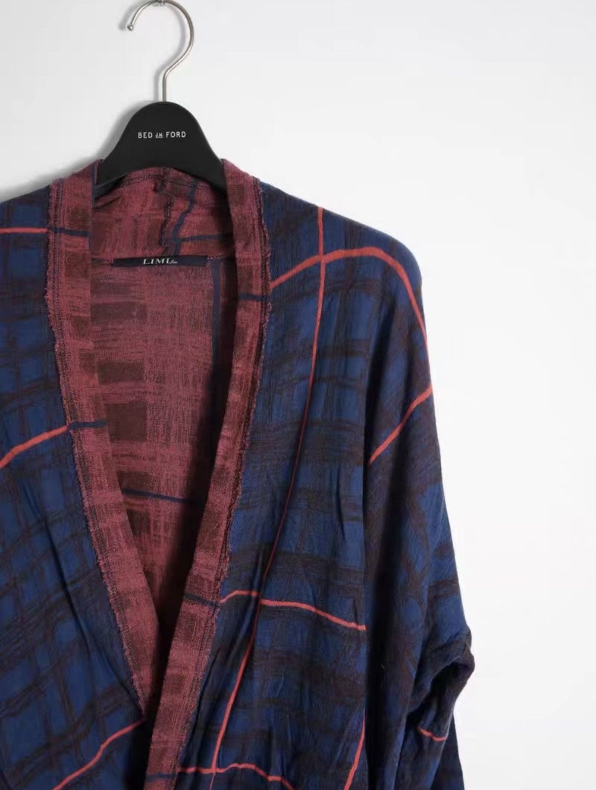 Yohji Yamamoto Yohji Yamamoto Limi Feu Plaid Loose Cardigan Size US S / EU 44-46 / 1 - 2 Thumbnail