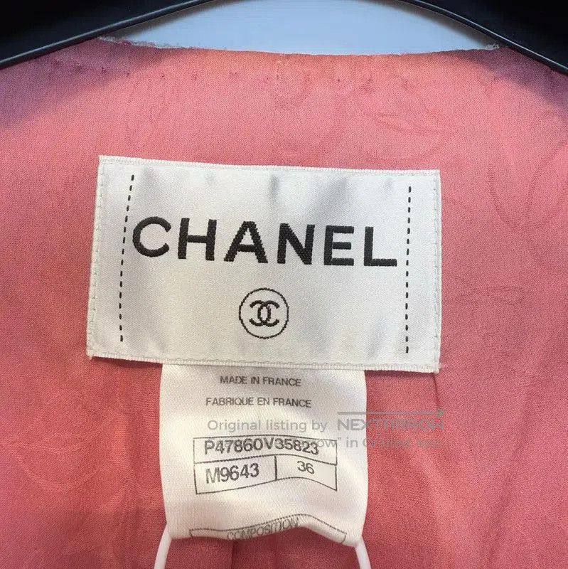 Chanel Chanel Spring Autumn Coral Red Cotton Cardigan . Size S / US 4 / IT 40 - 5 Thumbnail