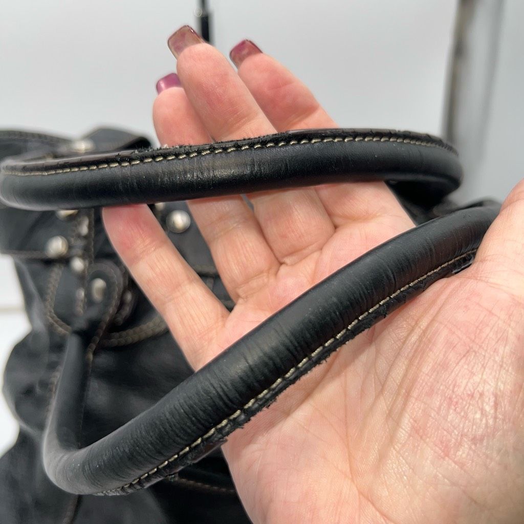 Other B. Makowski Soft Leather Bag with Harness Buckle and Studs. *SEE PICS AND DESCRIPTION Size ONE SIZE - 10 Thumbnail