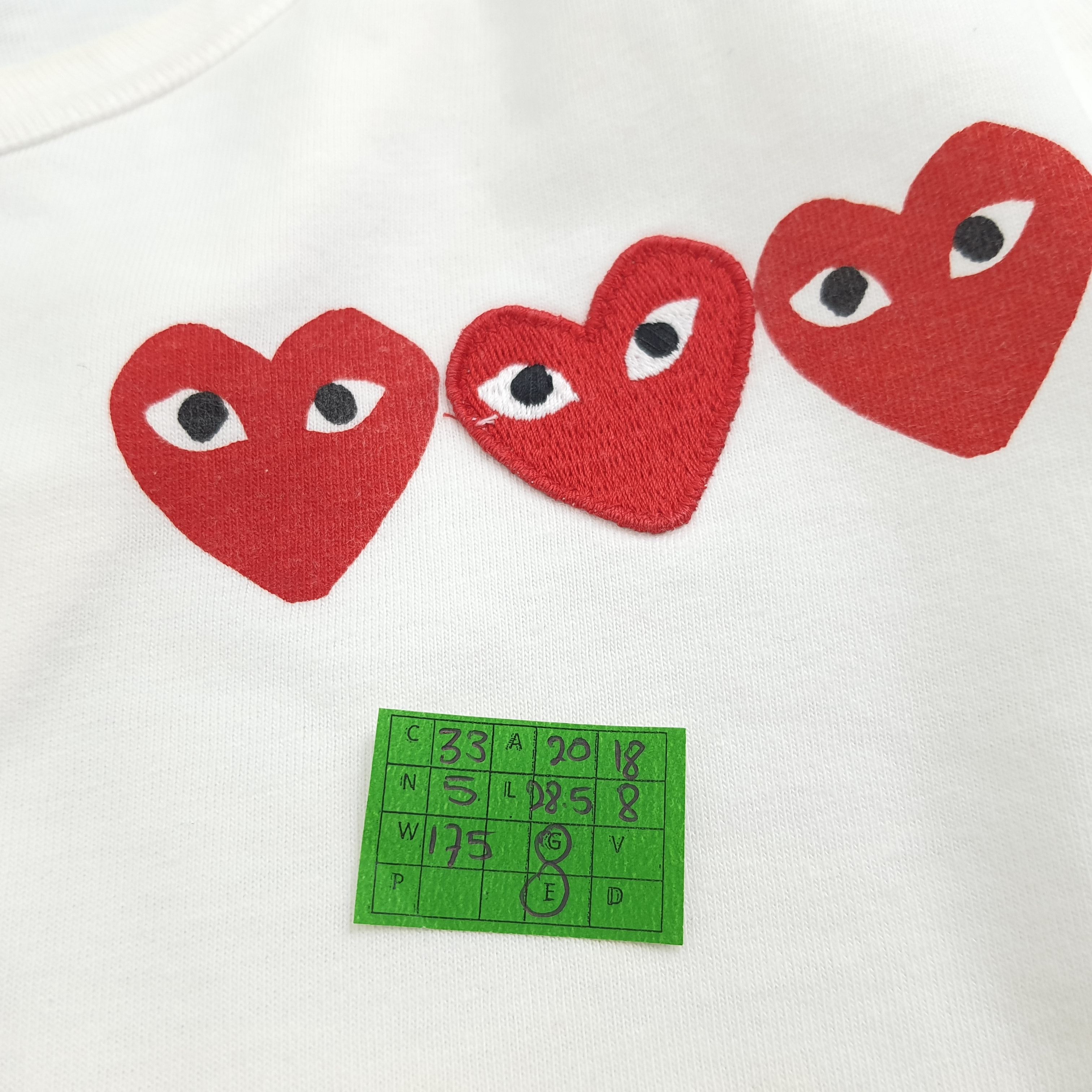 Comme des Garcons Comme Des Garcons PLAY Tshirt Size US M / EU 48-50 / 2 - 8 Thumbnail