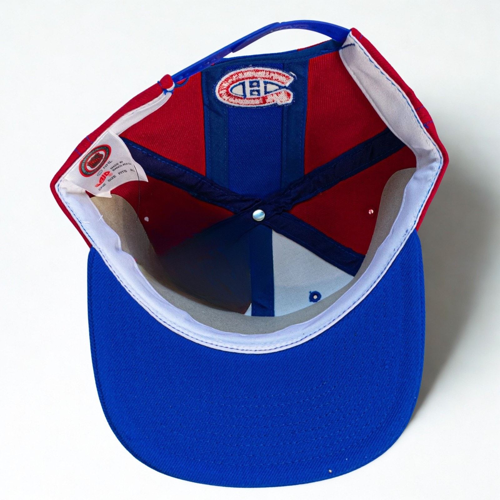 Other Montreal Canadiens AJD Snapback Hat 90s NHL Double Line Arc Size ONE SIZE - 9 Thumbnail