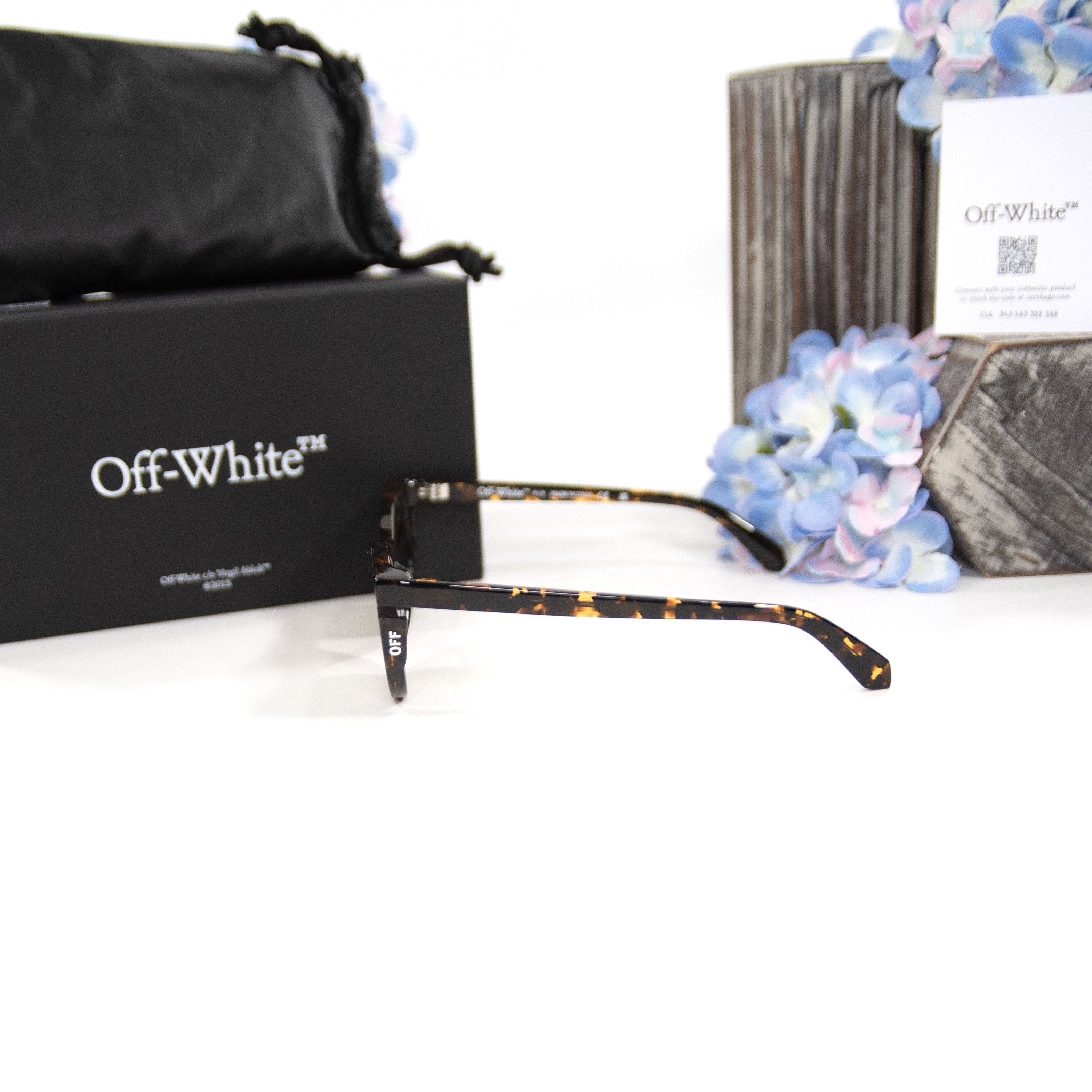 Off-White Off-White OER1112 Boulder Havana Tortoise Logo Sunglasses NW Size ONE SIZE - 4 Thumbnail