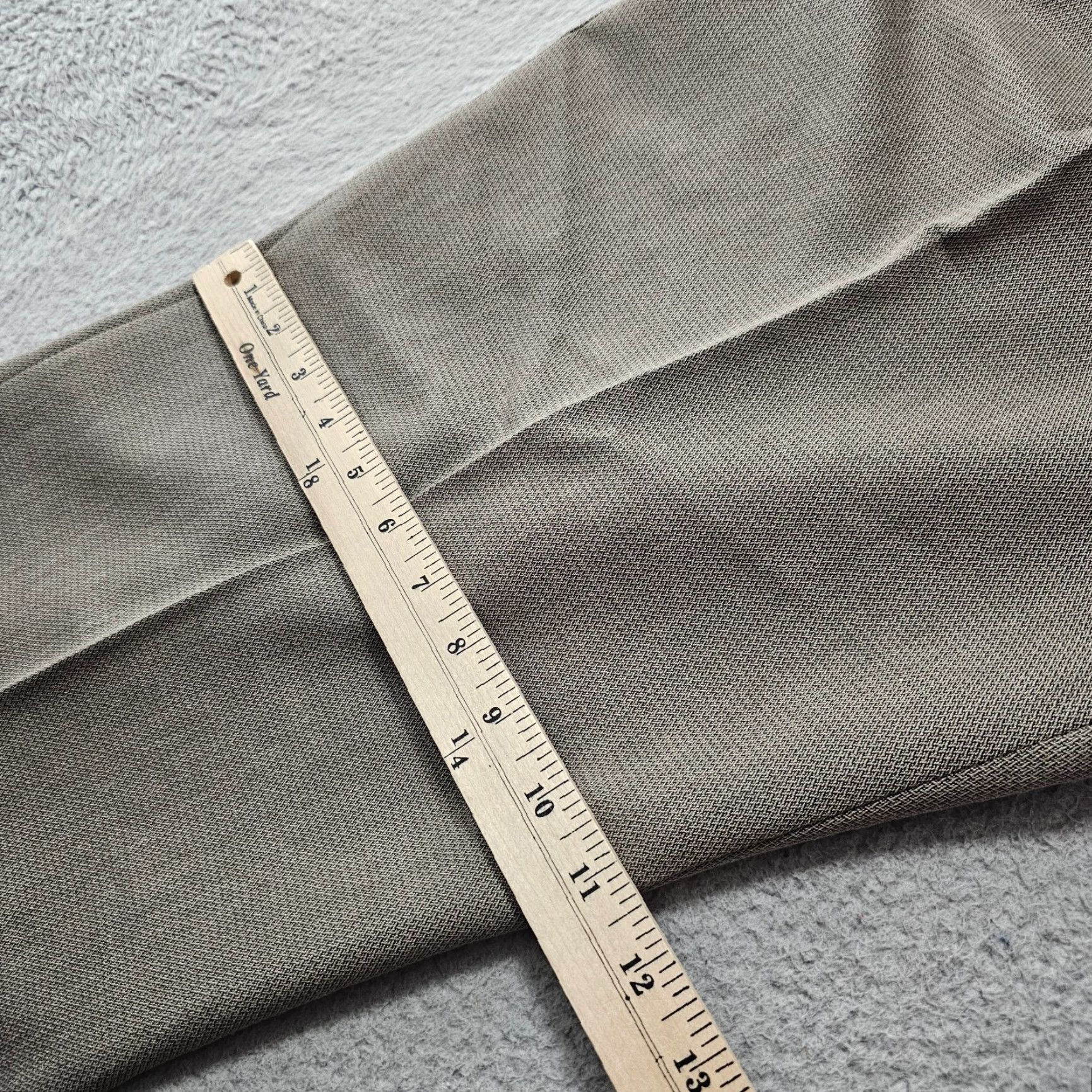 Haggar VINTAGE Haggar Dress Pants Mens 40x30 Taupe Classic Fit Pleated Cuffed USA Made Size US 40 / EU 56 - 5 Thumbnail