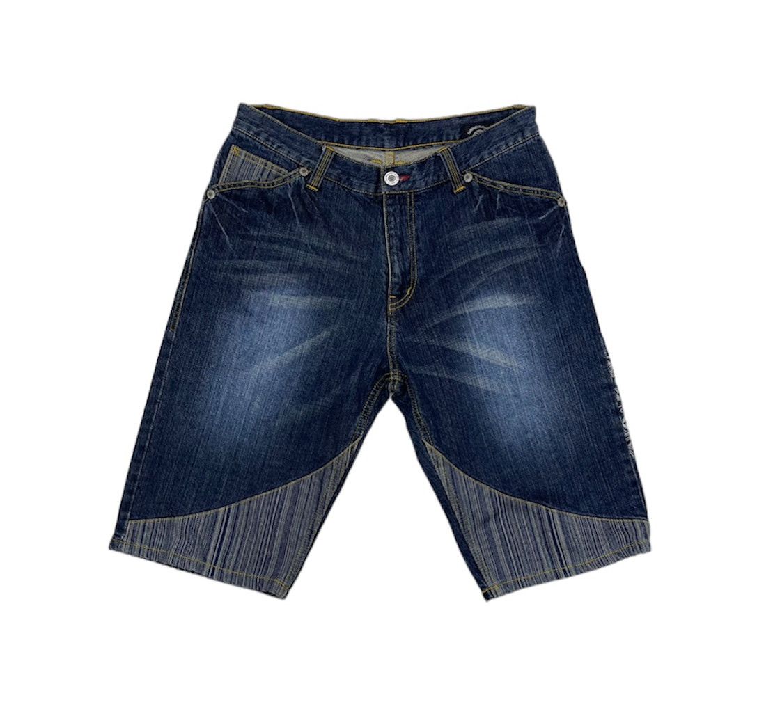 Japanese Brand NAMINORITATSUJIN Short Denim Jeans #1222/AQ Size US 34 / EU 50 - 7 Thumbnail