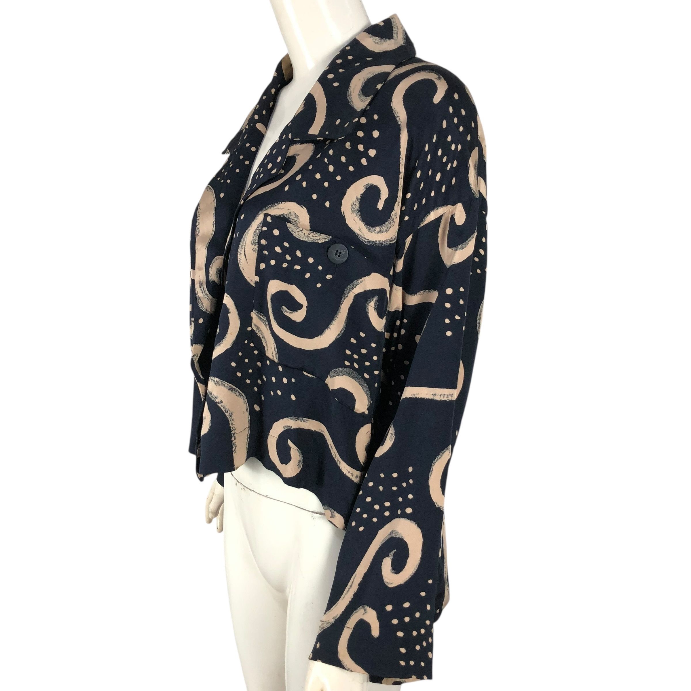 Issey Miyake Vintage Issey Miyake S/S 2002 Silk Blouse Size M / US 6-8 / IT 42-44 - 6 Thumbnail
