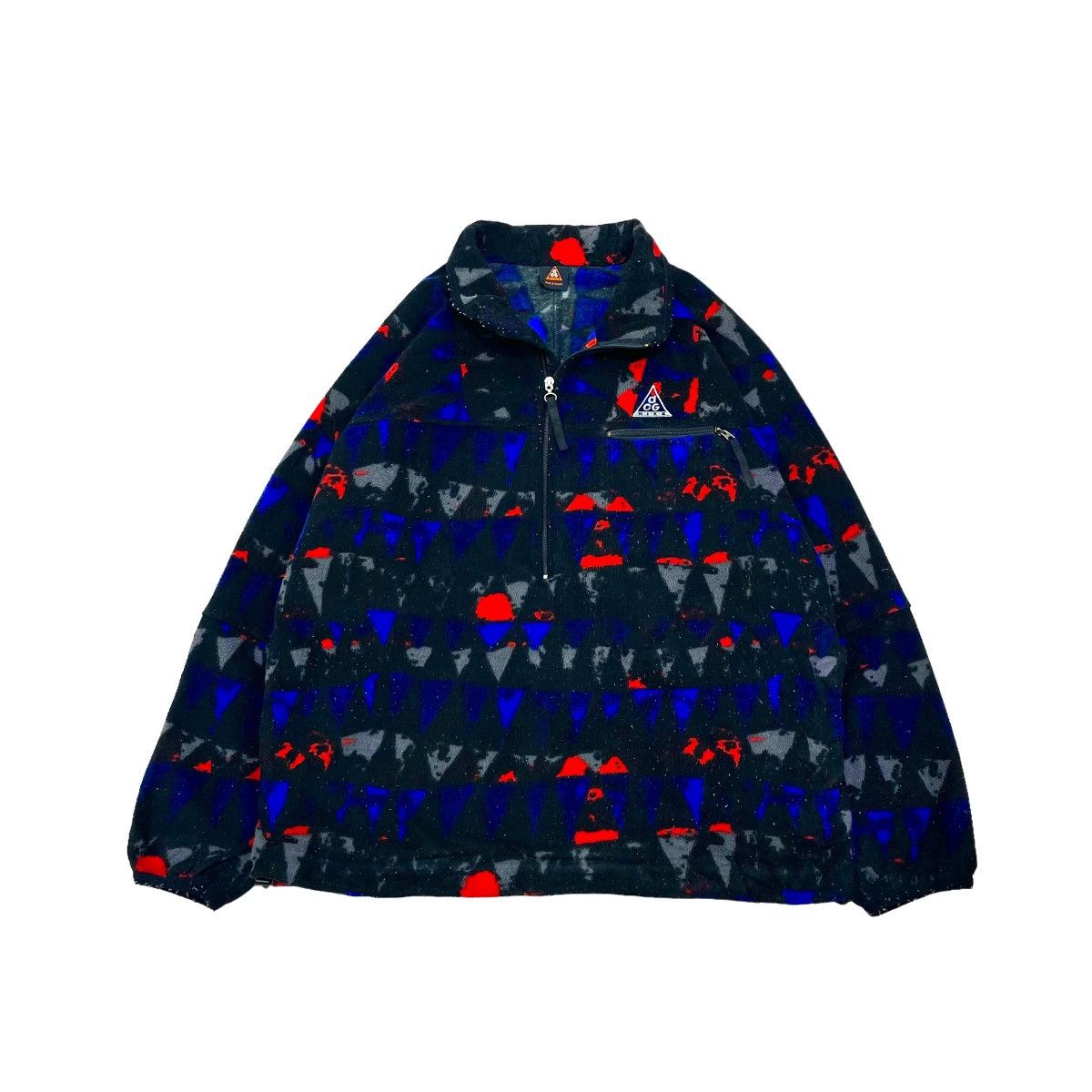 Nike 💥 Nike ACG Full Print Half Zip Single Pocket Fleece Jacket Size US L / EU 52-54 / 3 - 1 Thumbnail
